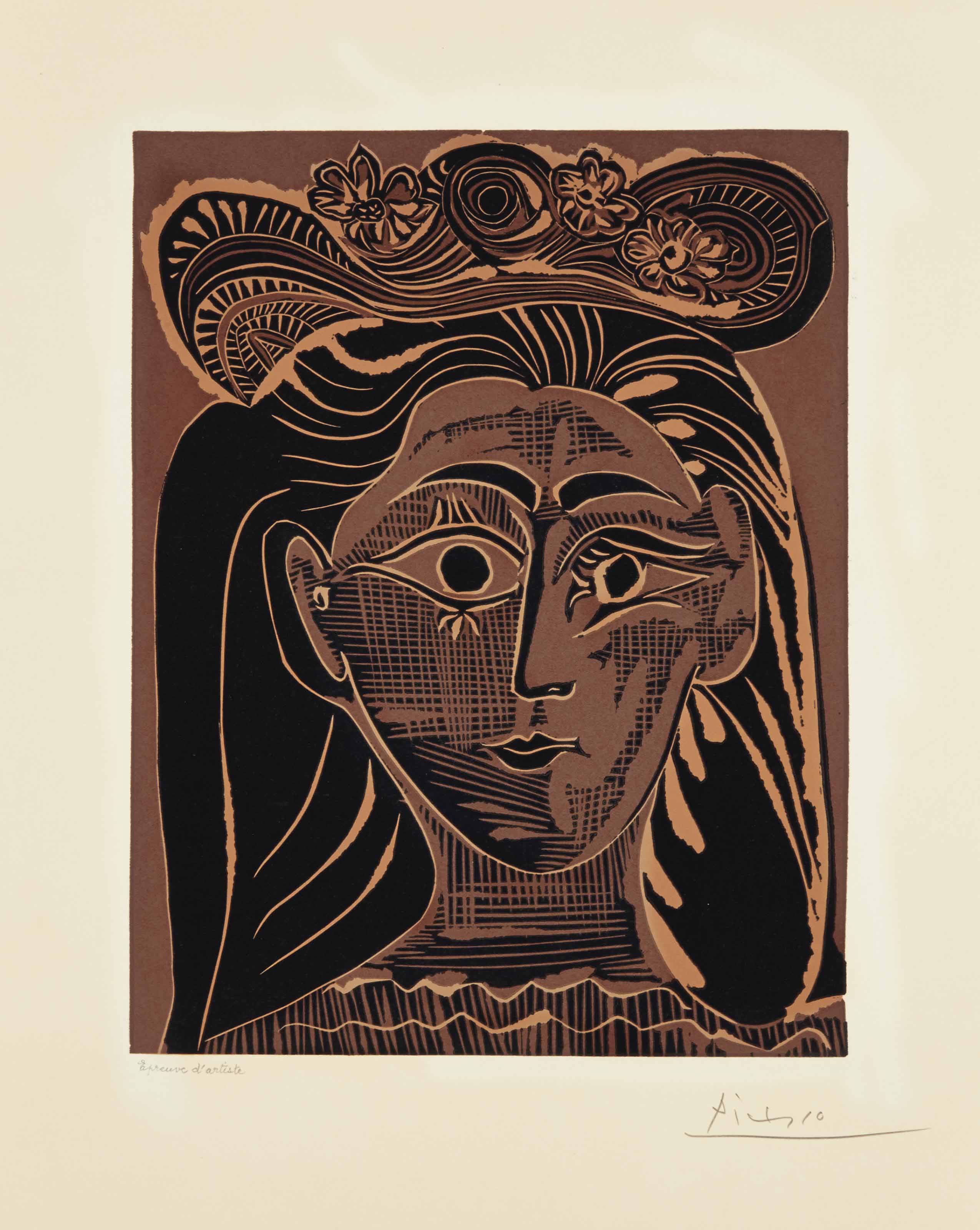Pablo Picasso | BUSTE DE FEMME AU CHAPEAU | MutualArt