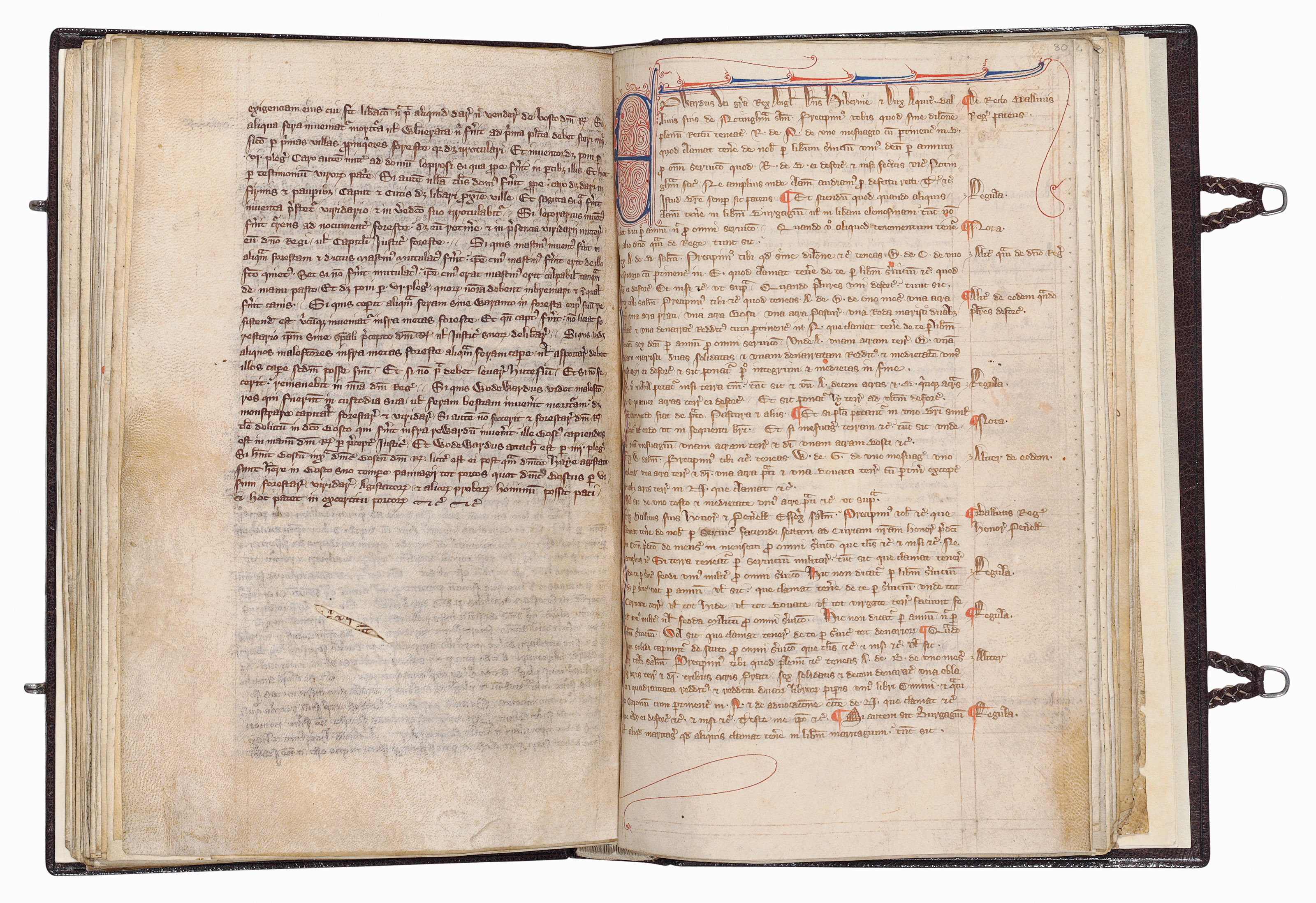 MAGNA CARTA AND STATUTES, LAW TRACTS, AND REGISTER OF WRITS, in Latin