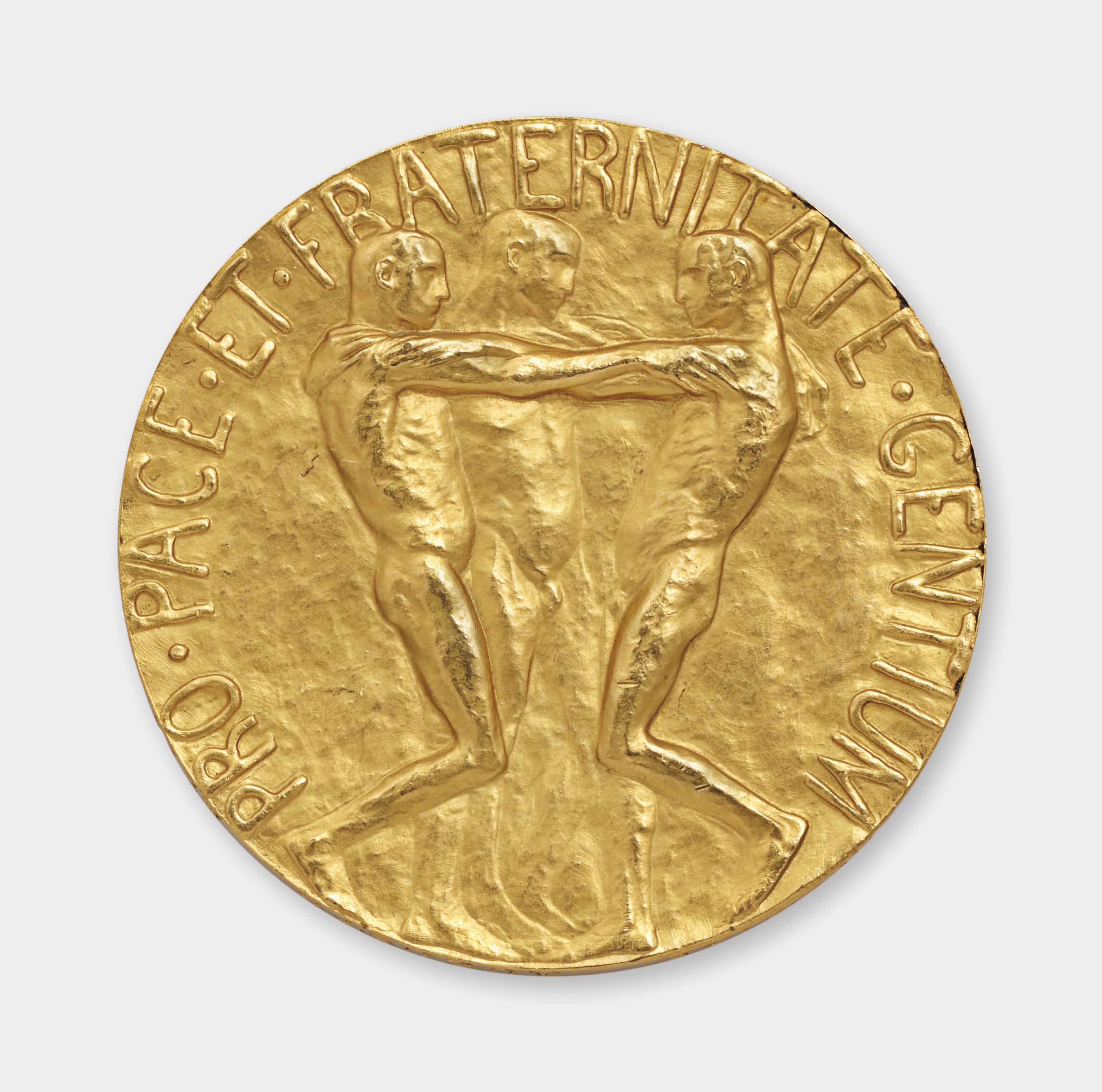 NOBEL PRIZE MEDAL. Nobel Peace Prize Medal awarded in 1909 to Auguste