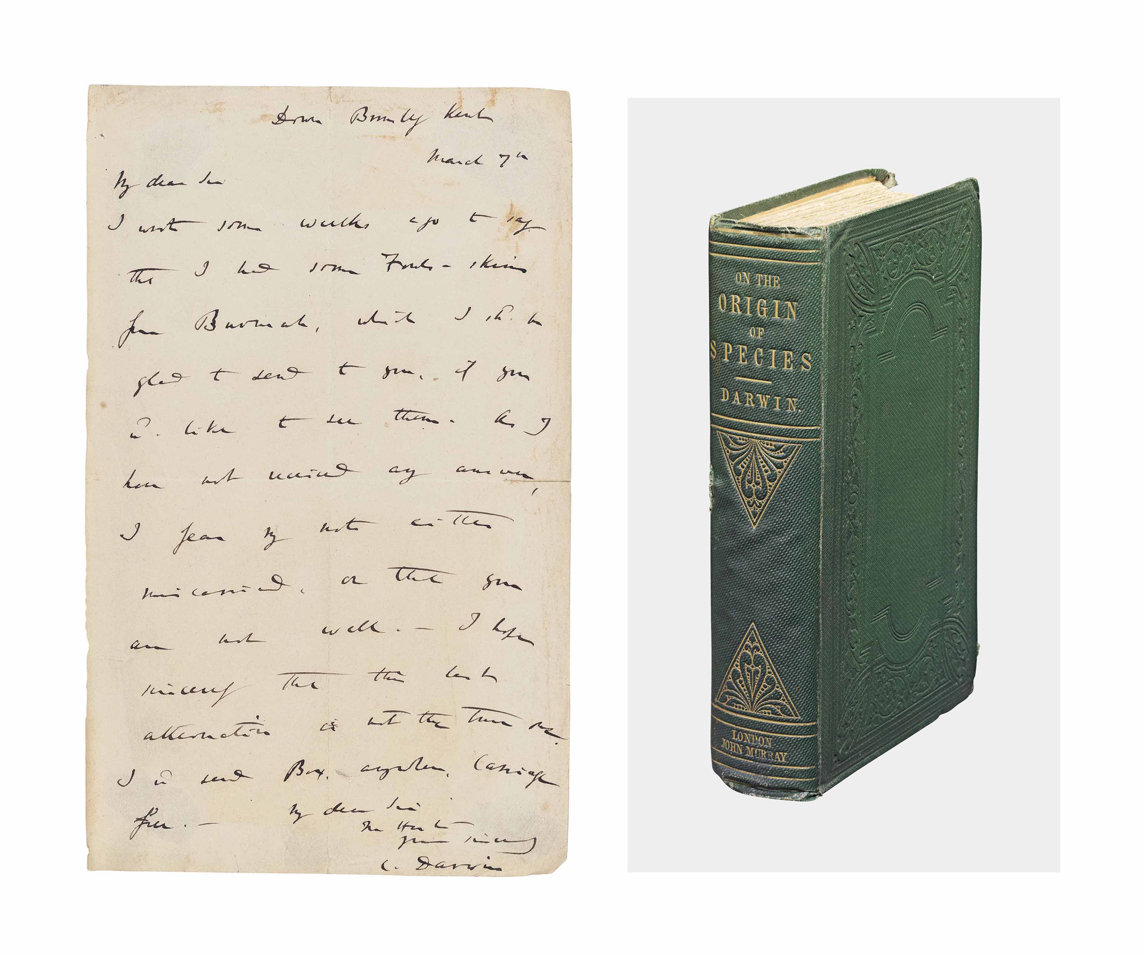 DARWIN, Charles Robert (18091882). On the Origin of