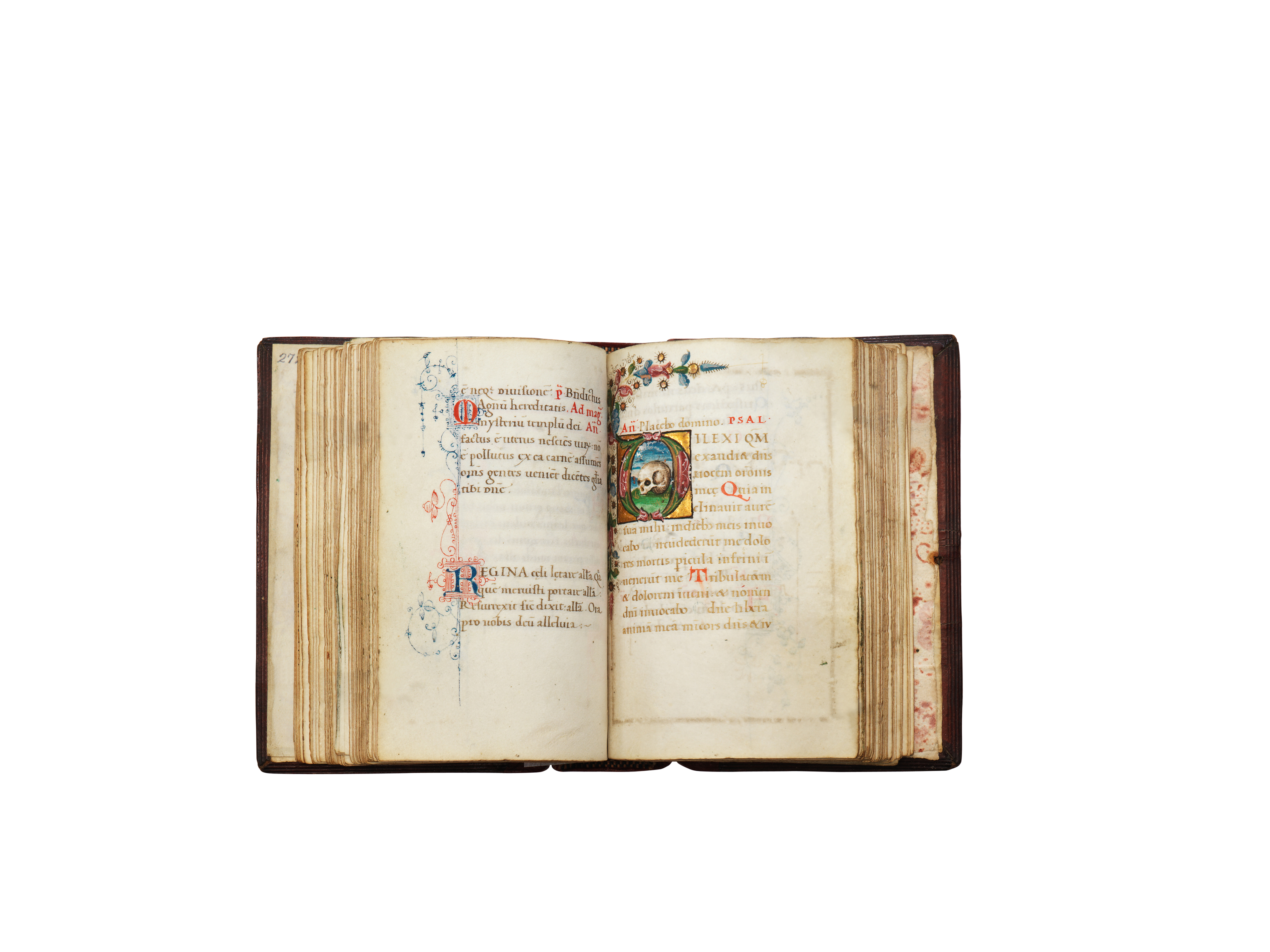 Book Of Hours Use Of Paris In Latin And French Illuminated Manuscript On Vellum Paris C 1500