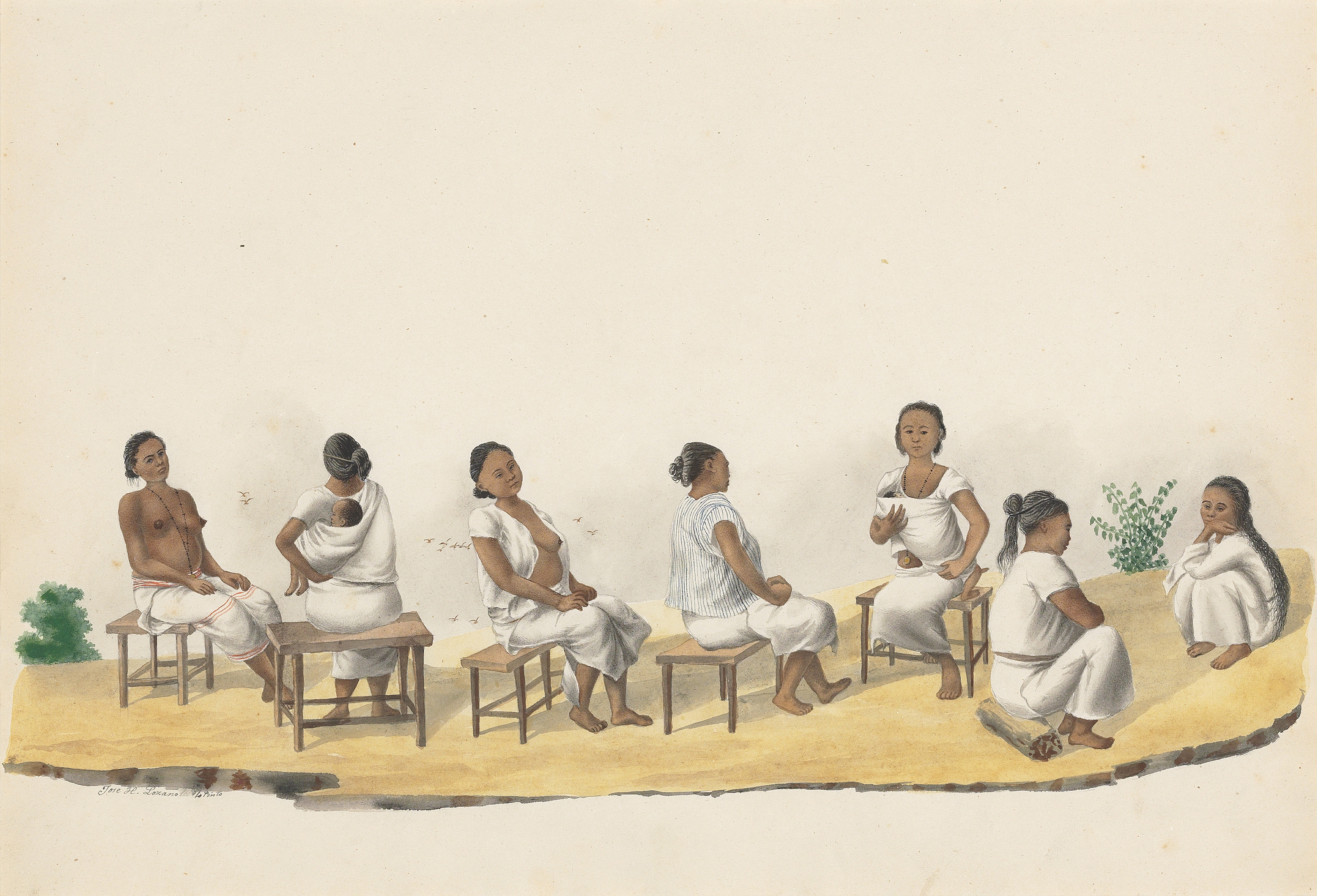 José Honorato Lozano (18211885) , Types and costumes of the