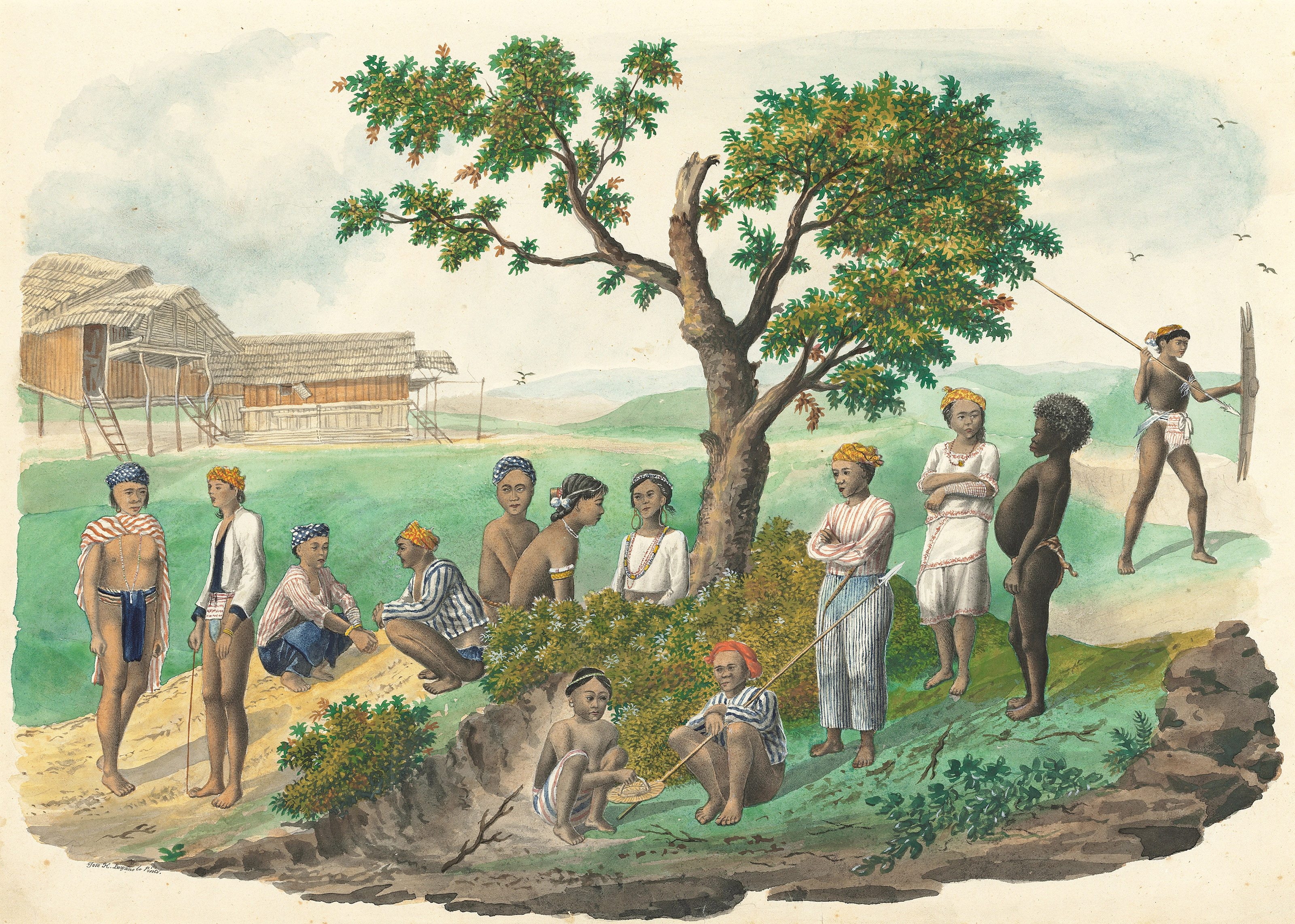 José Honorato Lozano (18211885) , Types and costumes of the