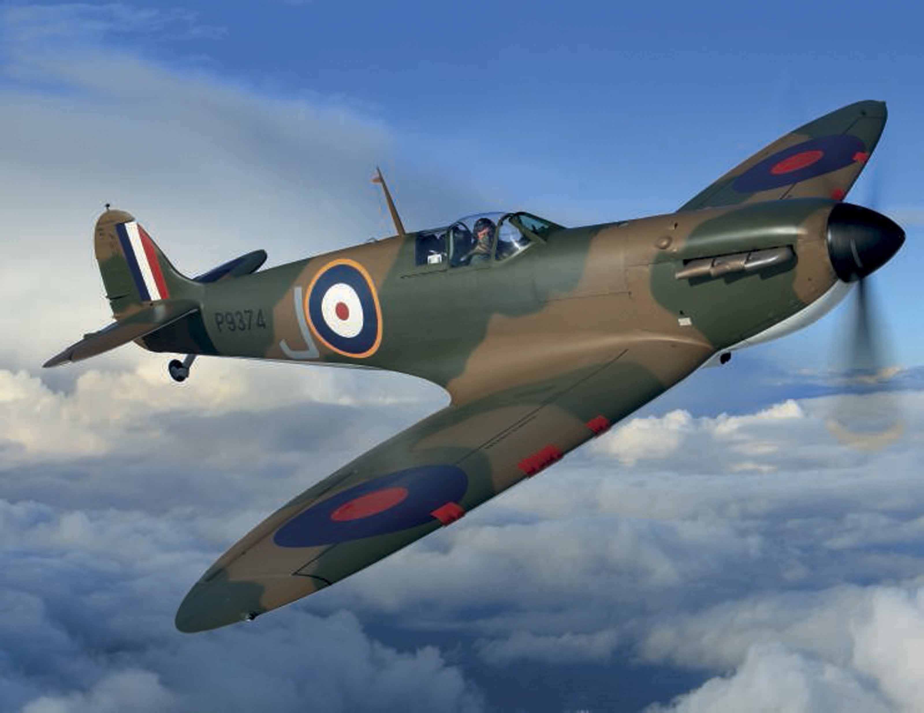 A Vickers Supermarine Spitfire Mk 1a P9374 Originally