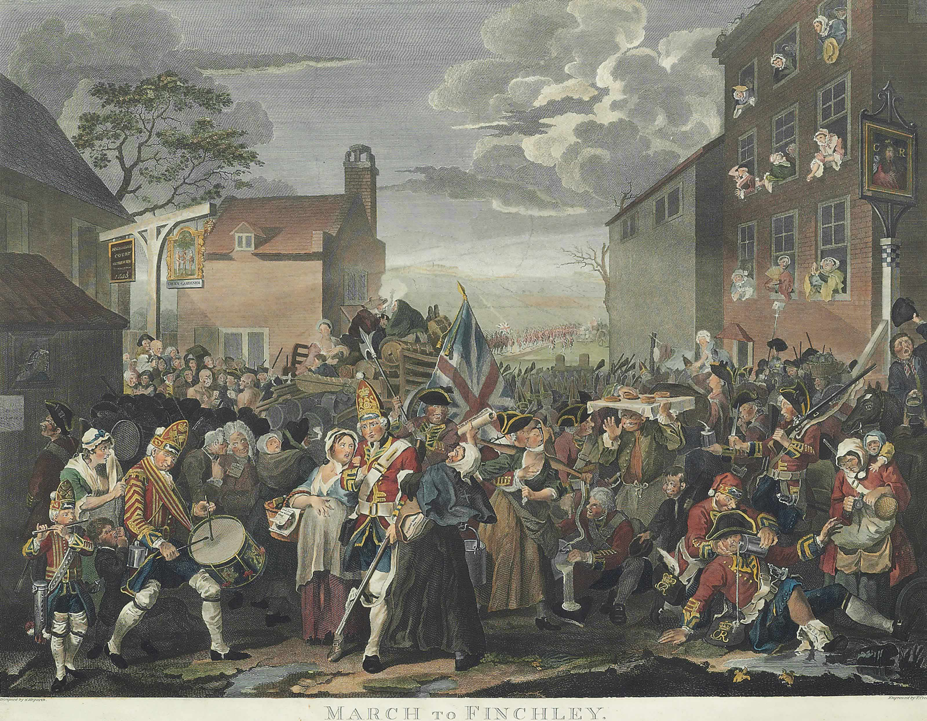 After William Hogarth March To Finchley By T Cook Christie S