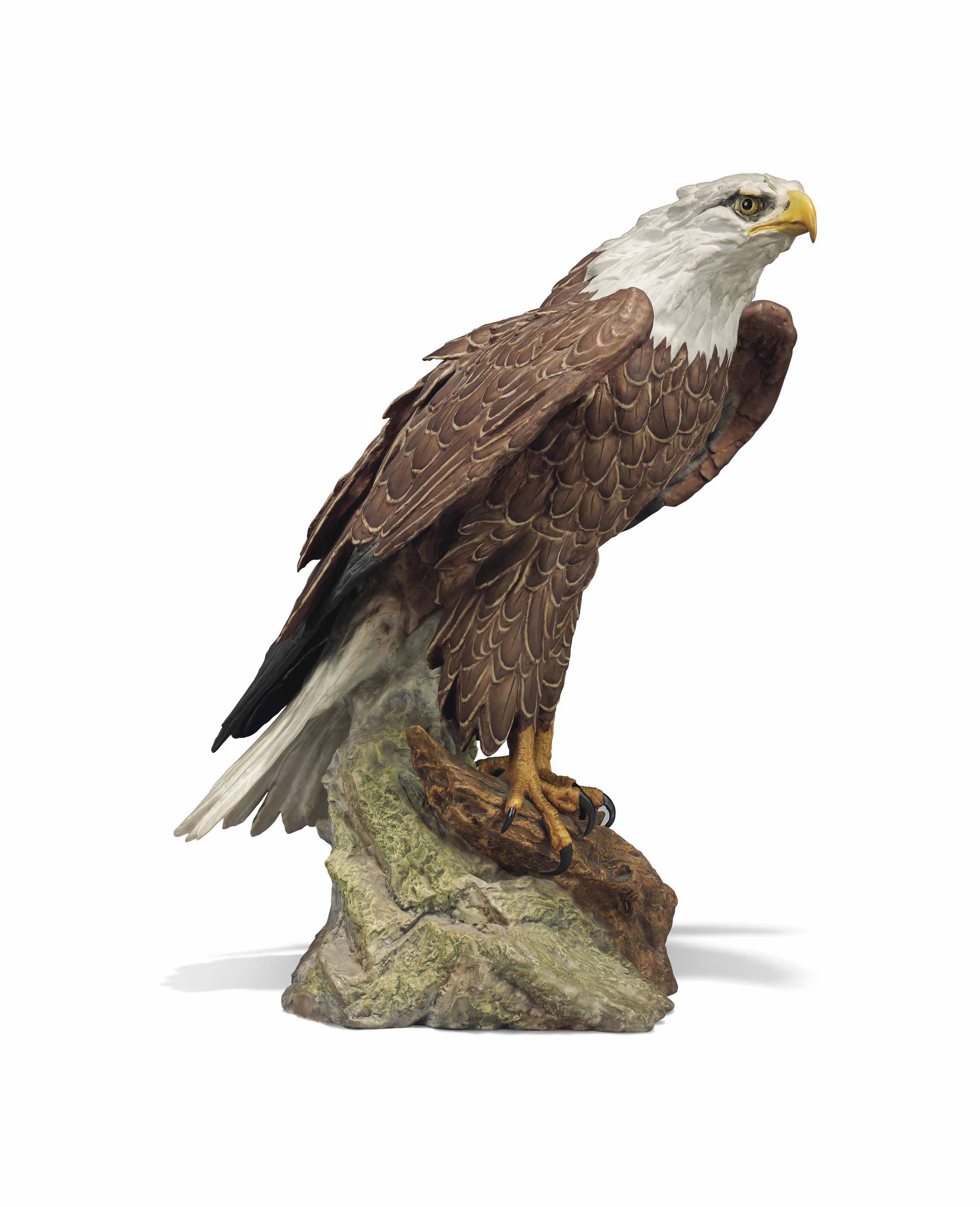 A KAISER BISCUIT MODEL OF AN AMERICAN BALD EAGLE