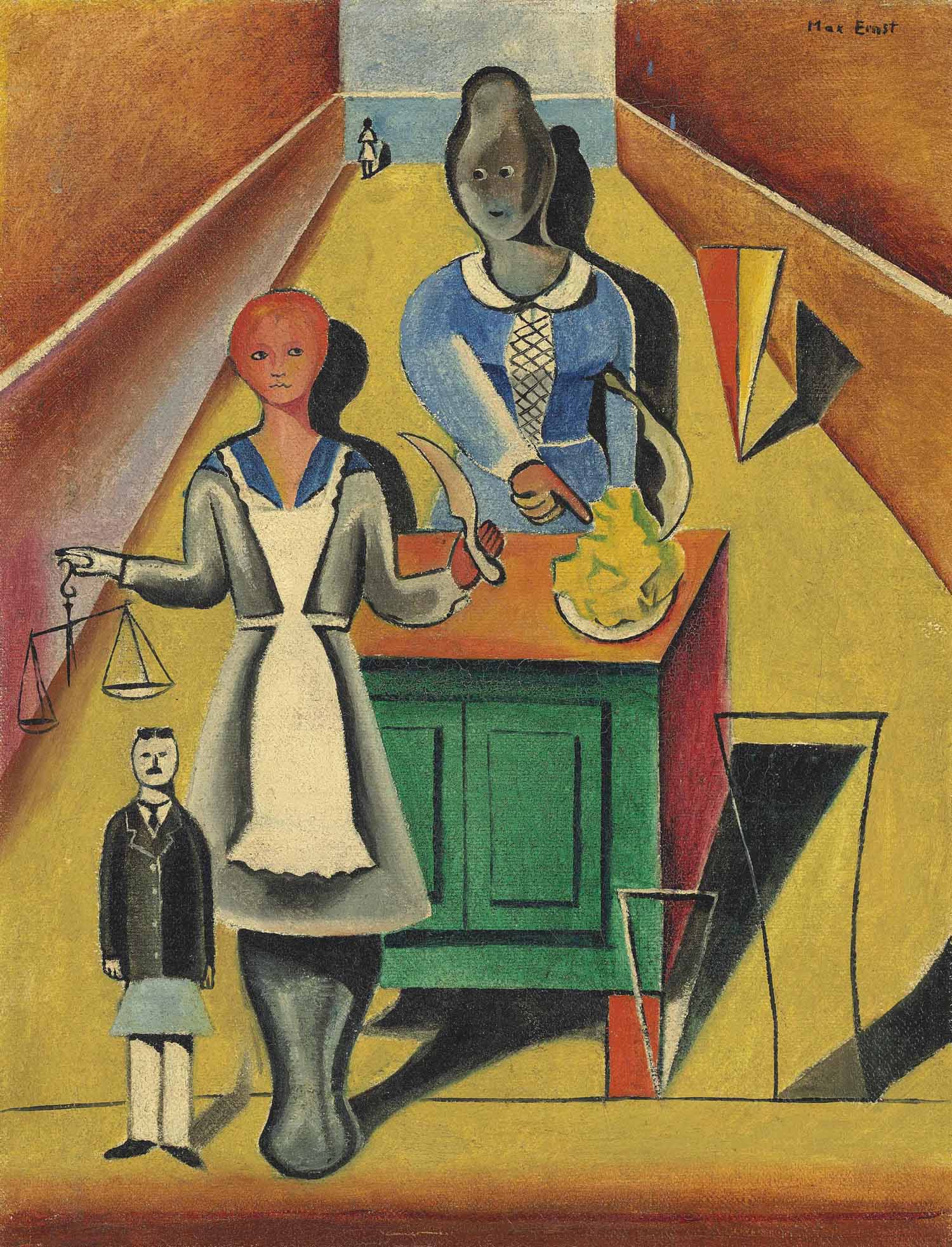 Max Ernst (1891-1976), Justitia or Metzgerladen | Christie's