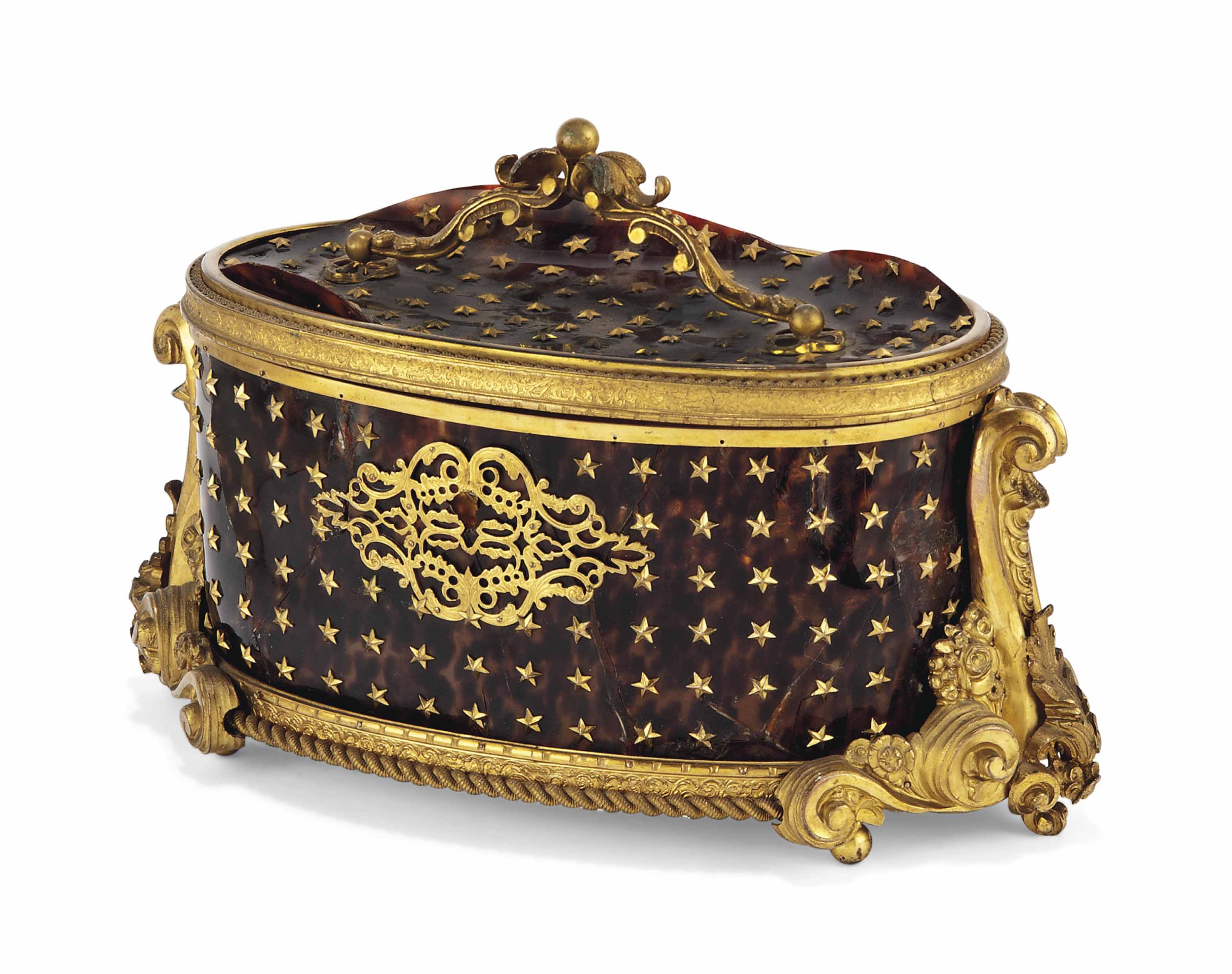 A FRENCH ORMOLUMOUNTED TORTOISESHELL CASKET , MID19TH CENTURY Christie's