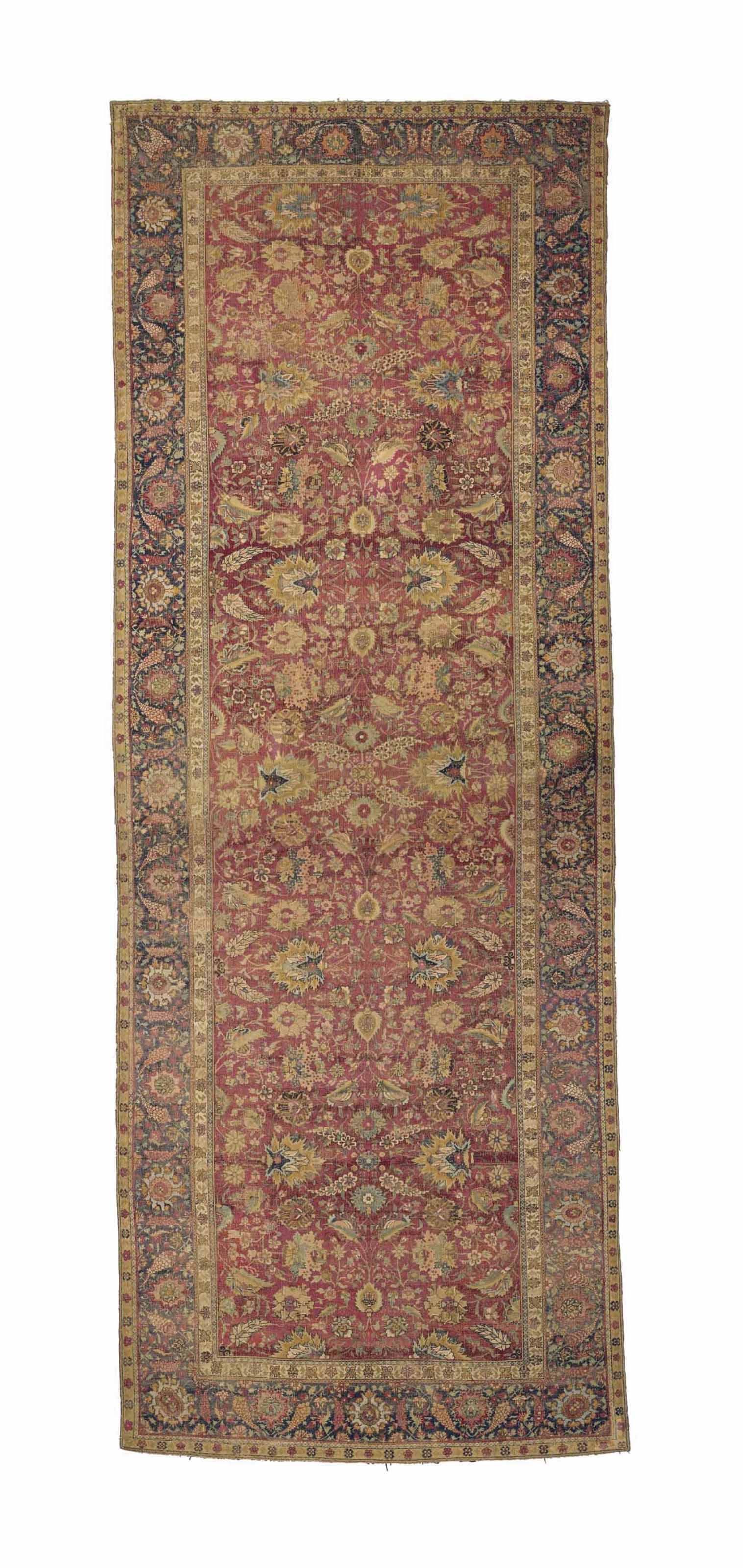 A Large Mughal Carpet Probably Lahore North India Circa 1620 Overall Carpet Christie S