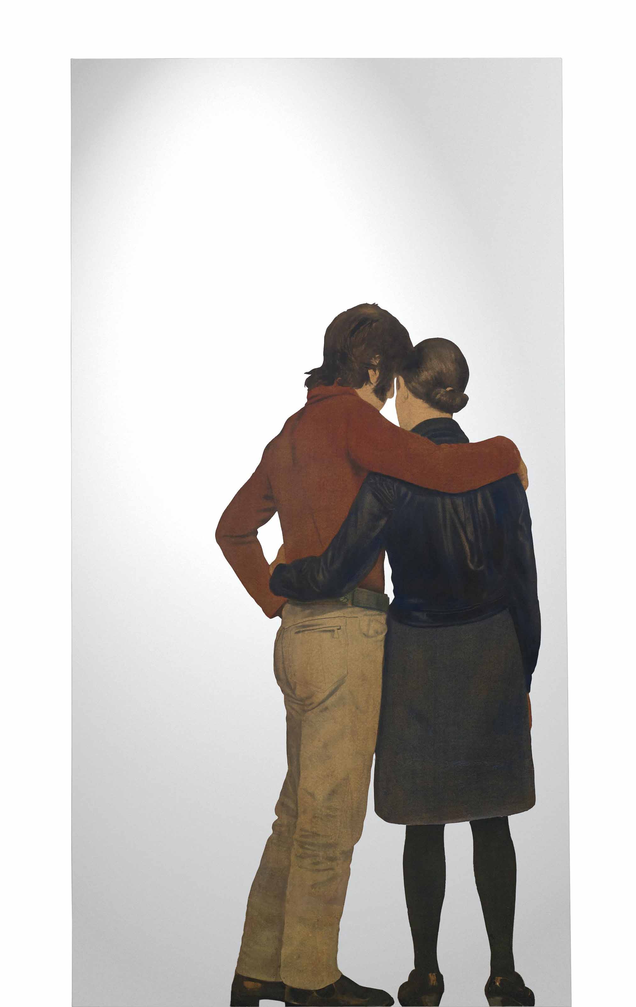 Lei e lui abbracciati (Michelangelo e Maria) (Her and him hugging (Michelangelo and Maria))
