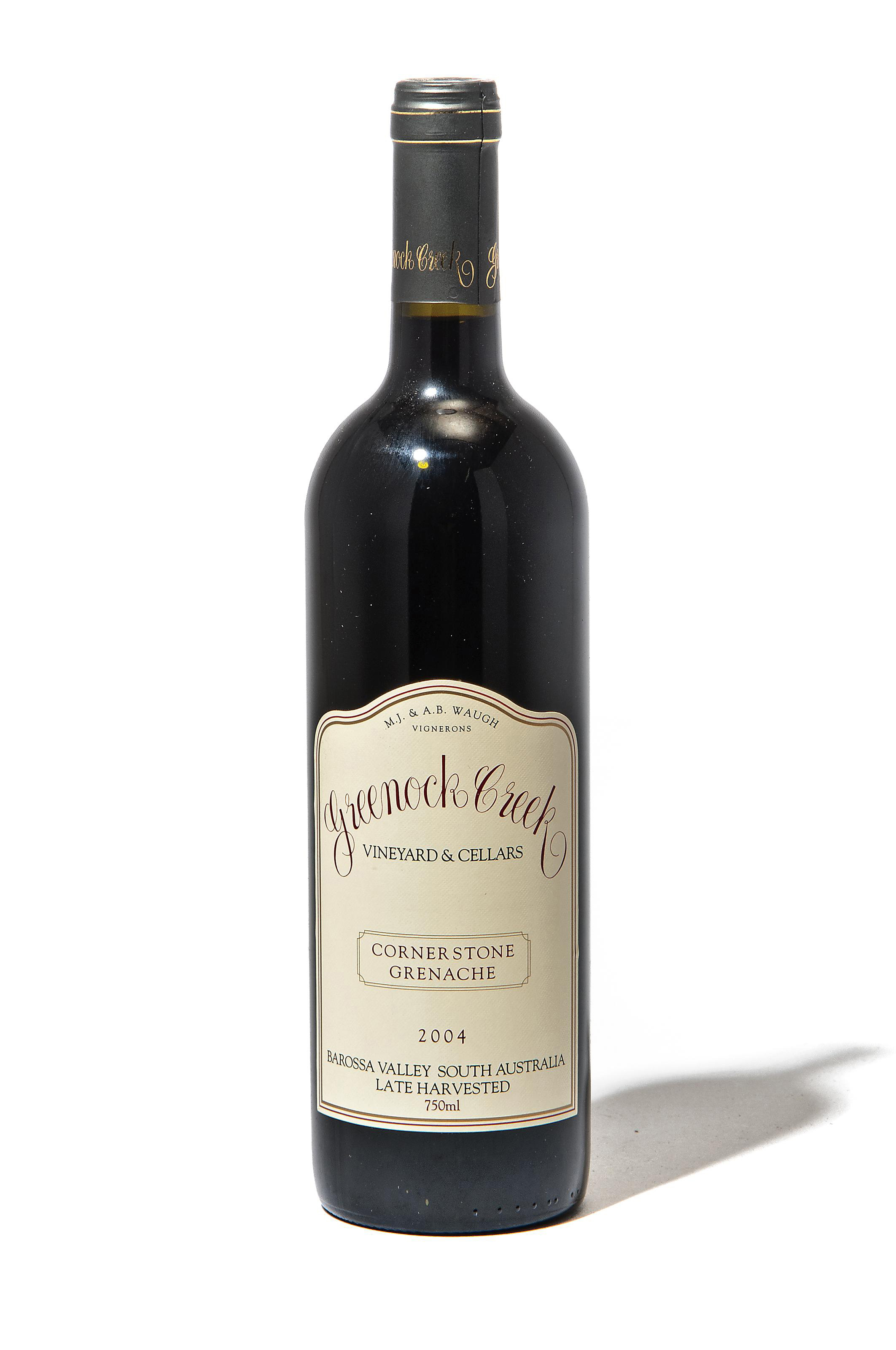 Greenock Creek Vineyards & Cellars, Cornerstone Grenache 2004, Barossa Valley Christie’s