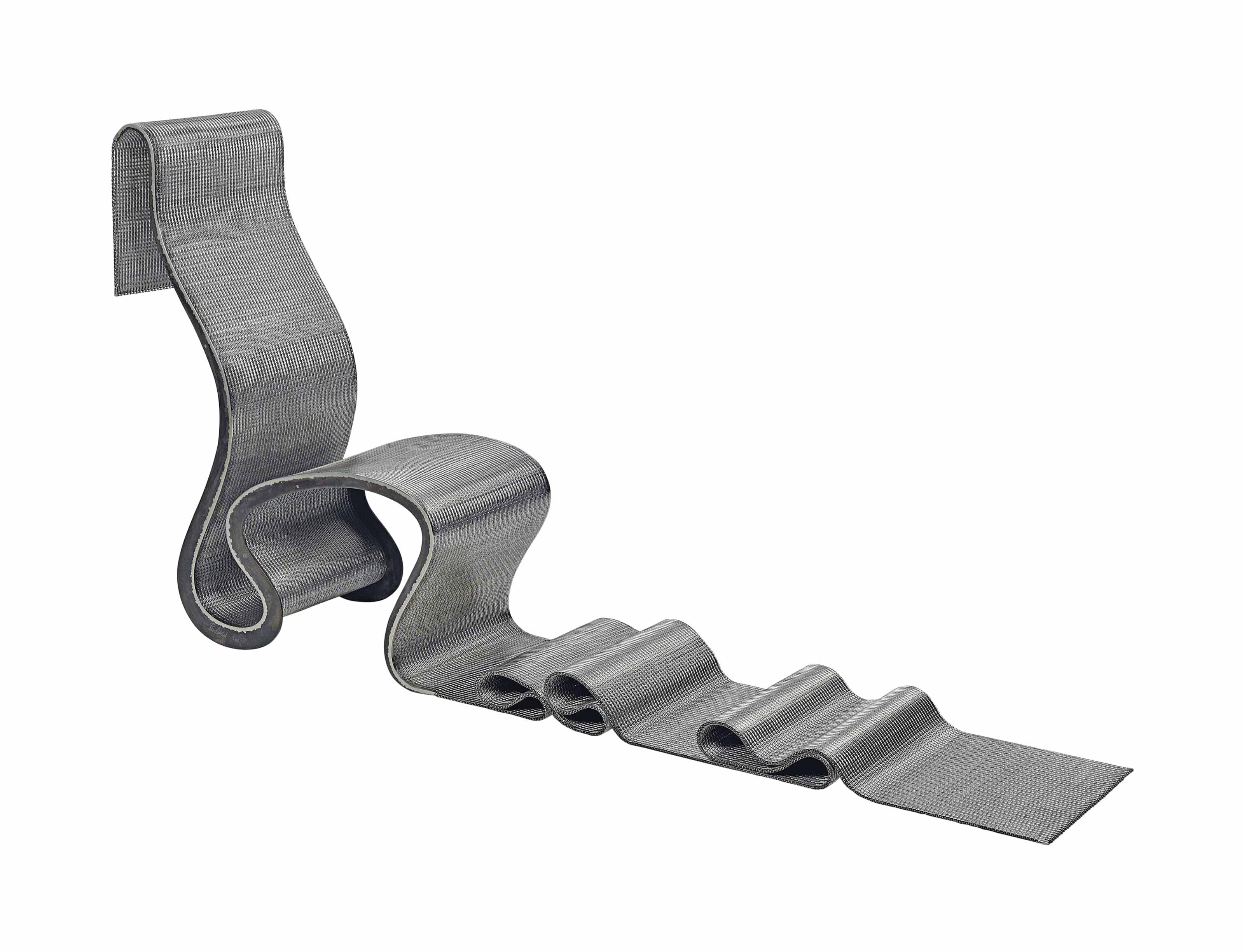 RON ARAD B 1951 A NARROW PAPPARDELLE CHAIR  
