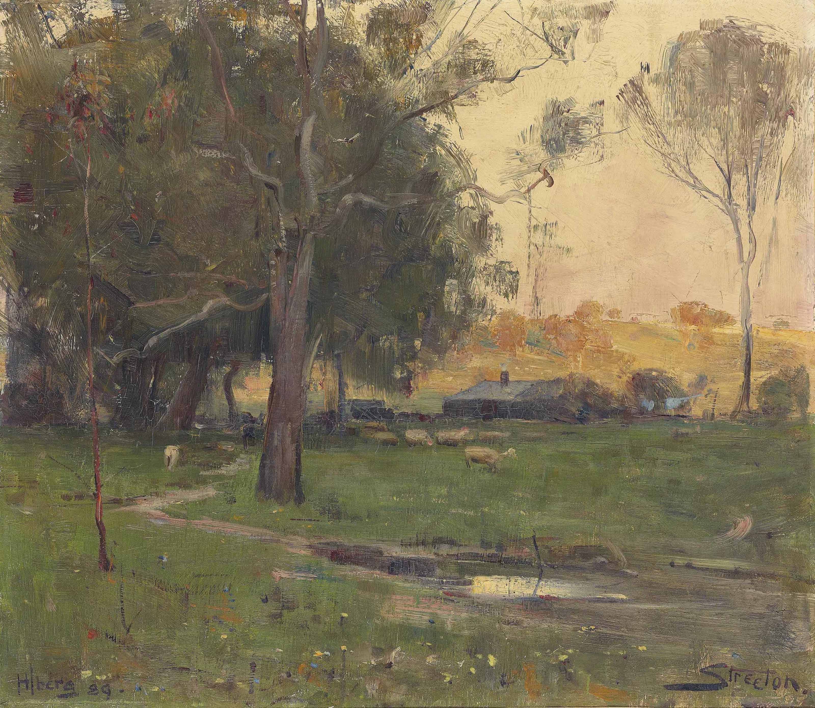Sir Arthur Ernest Streeton 1867 1943 Greaves S Farm