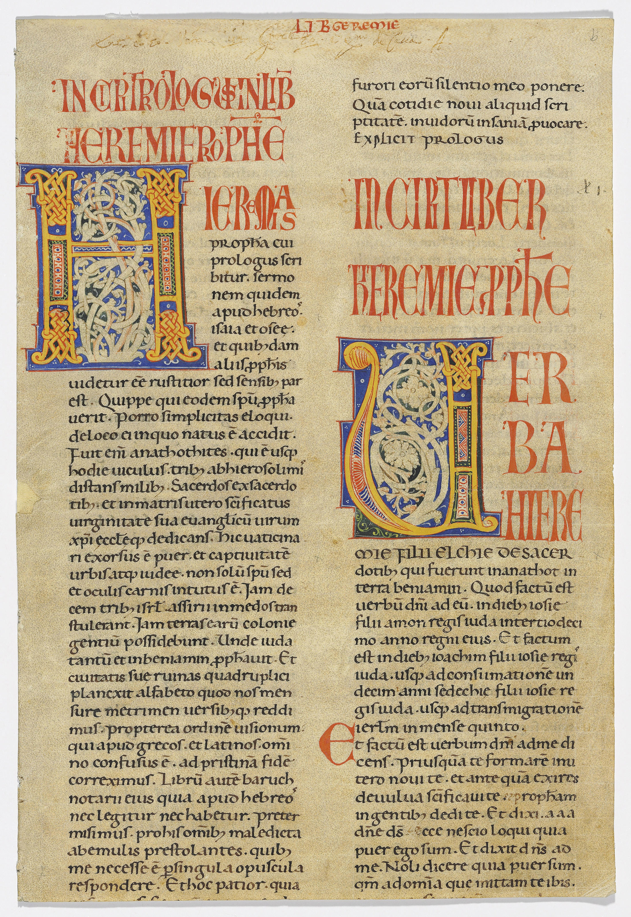 TWELVE ILLUMINATED & HISTORIATED INITIALS from a choirbook