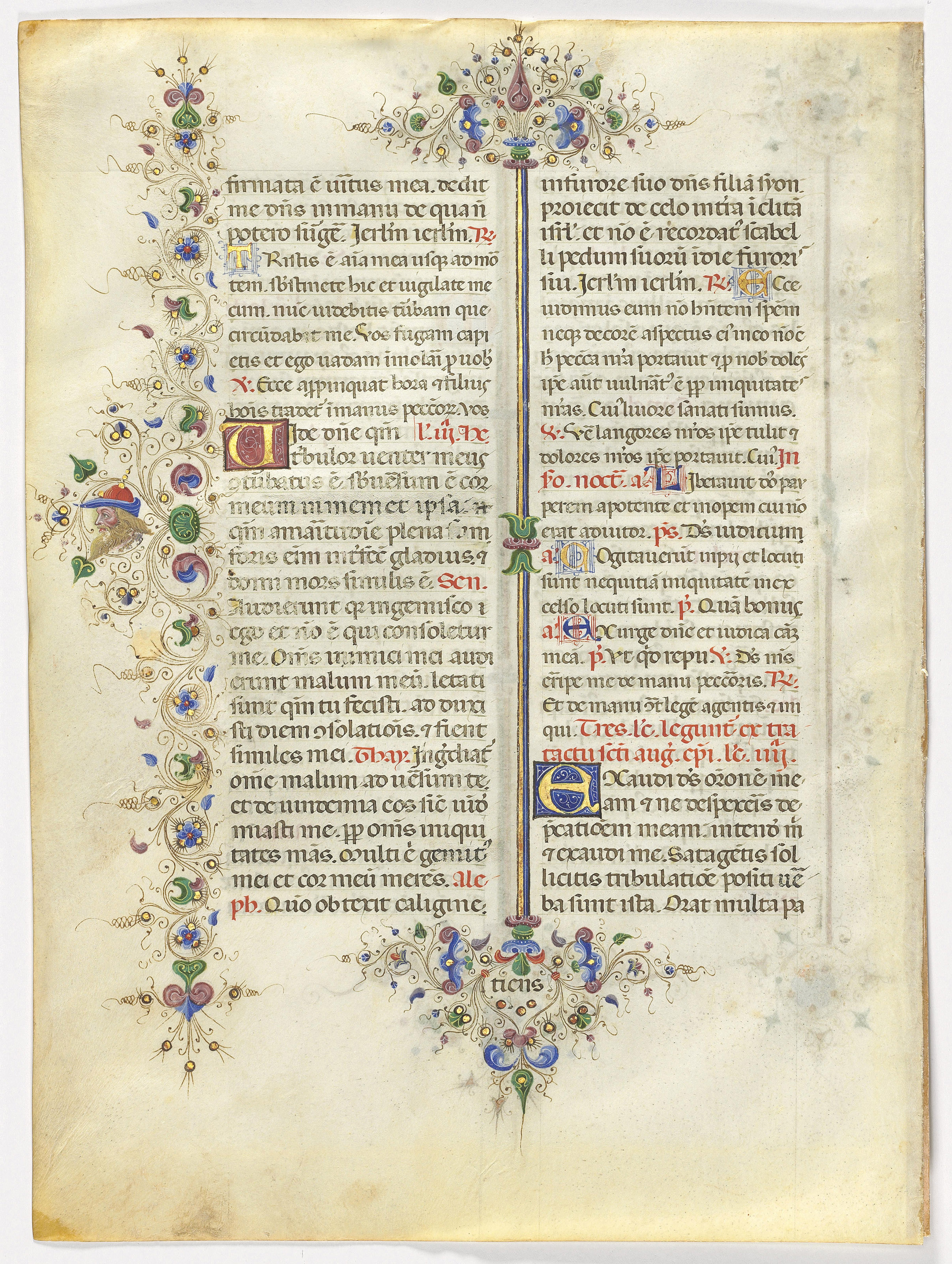 A LEAF FROM THE BREVIARY OF LIONELLO D'ESTE [Ferrara, c.1450