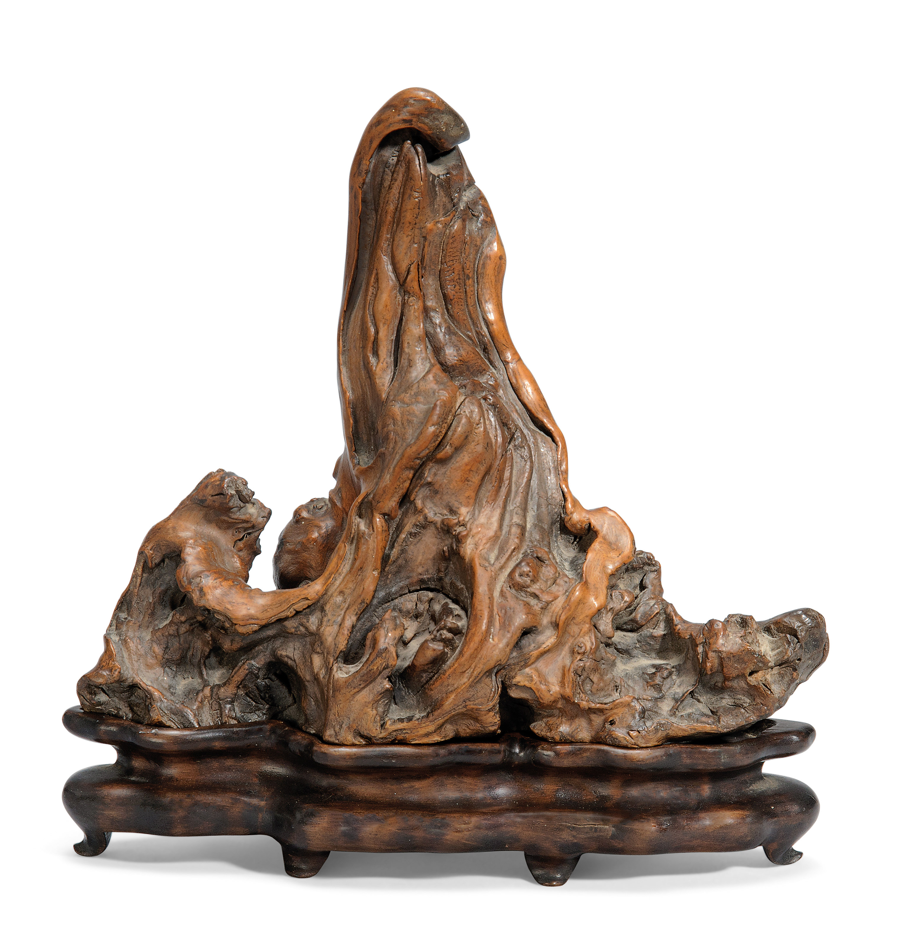 A CARVED ROOTWOOD SCHOLAR'S MOUNTAIN, 18TH-19TH CENTURY | Christie's