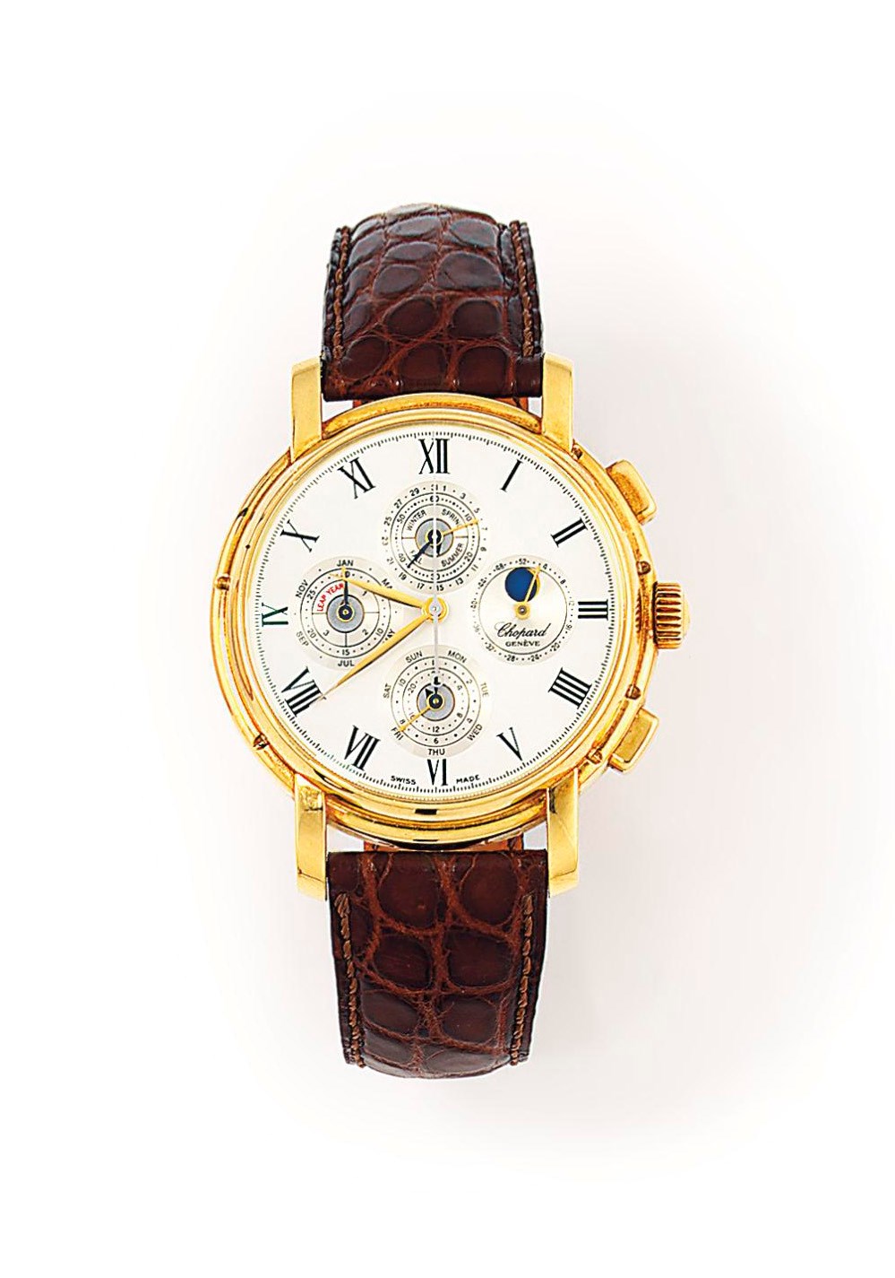 A chronograph quantieme perpetual calendar 'Luna D'Oro' automatic