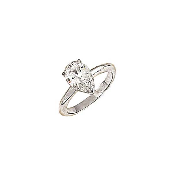A diamond single stone ring