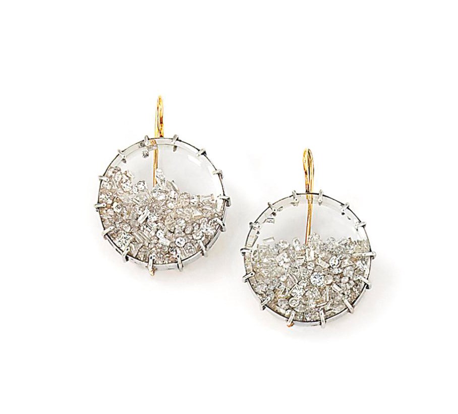 A pair of diamond novelty earrings Christie's