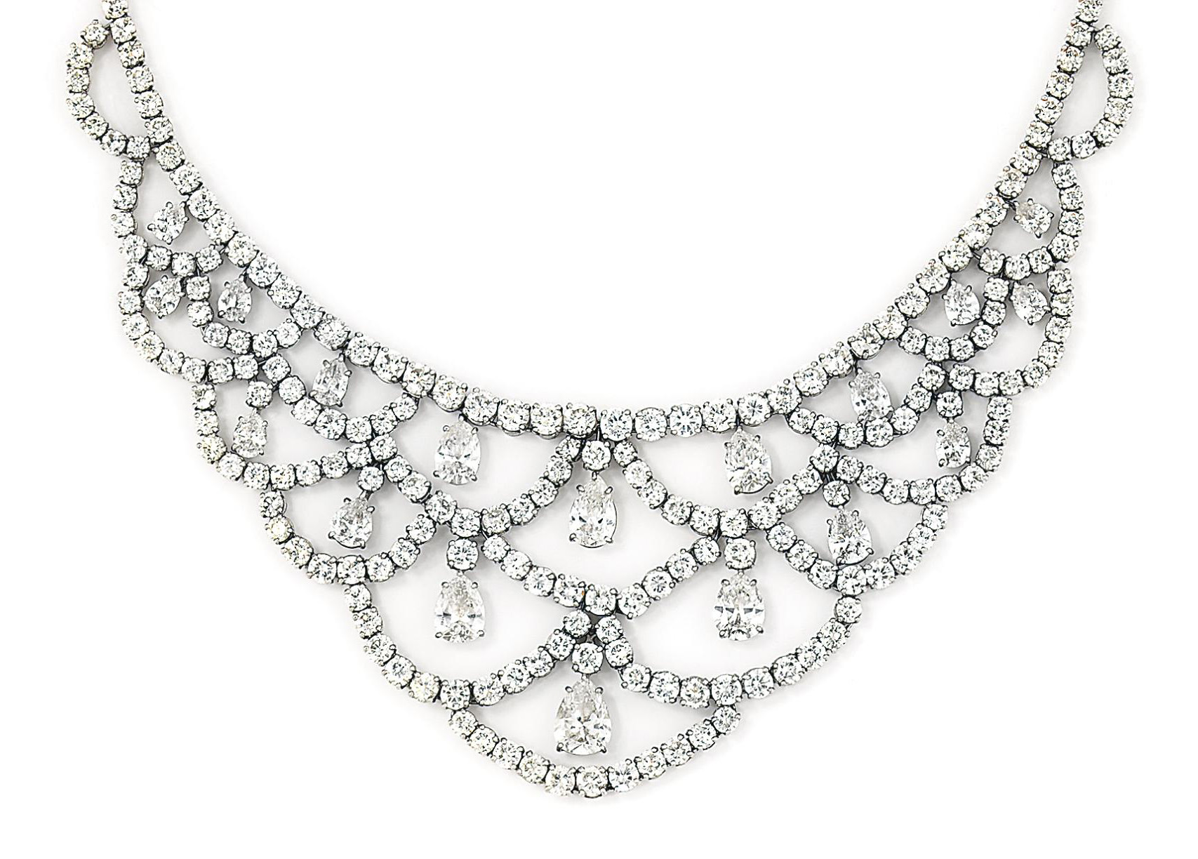 A diamond bib necklace, by Kern Christie's