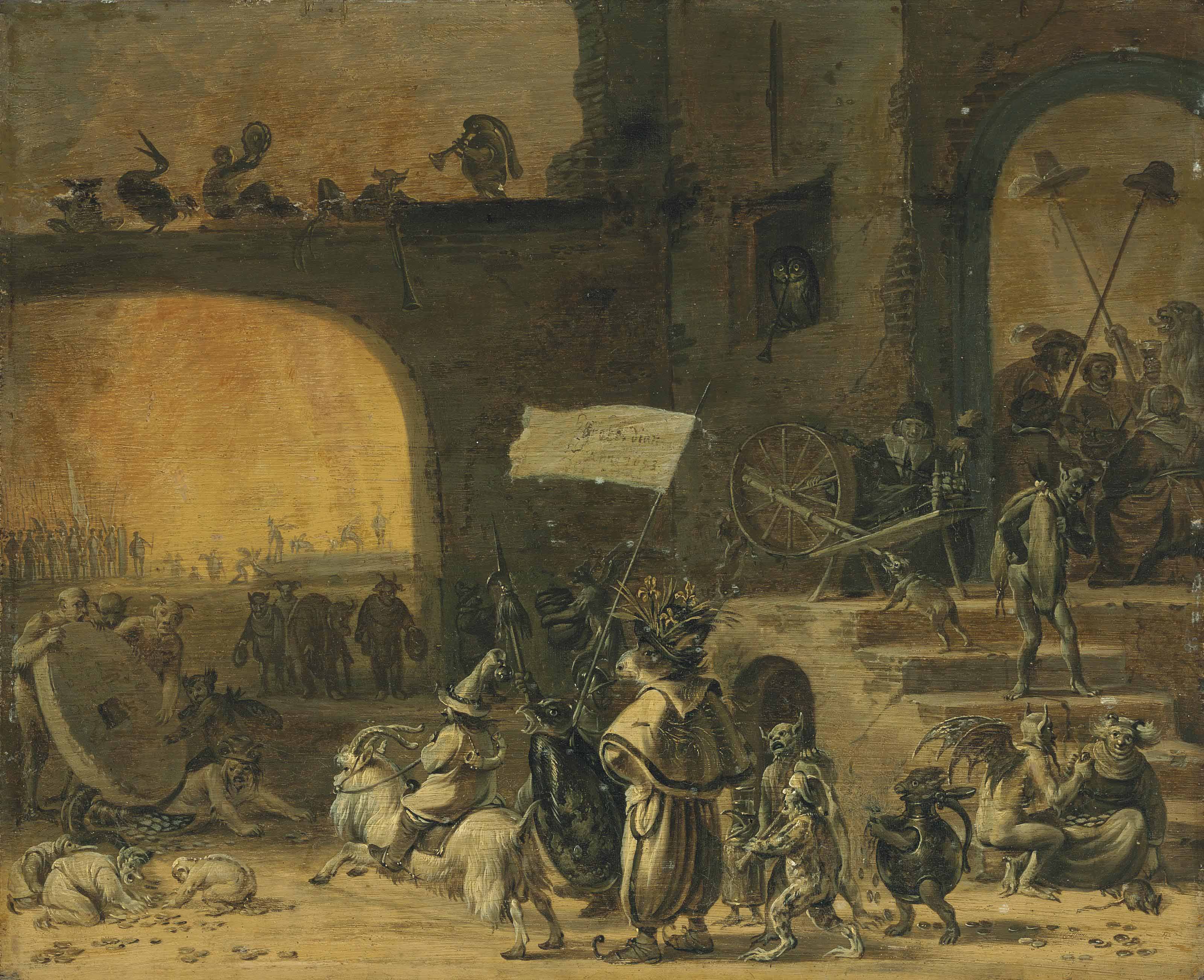 Cornelis Saftleven Gorinchem 1607 1681 Rotterdam A Hoard