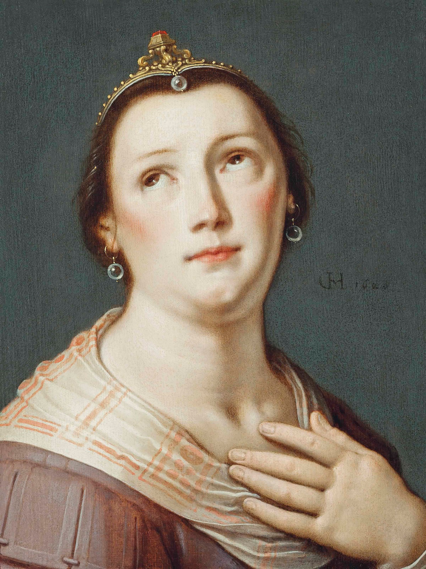 Cornelis Cornelisz. van Haarlem (Haarlem 15621638), Head of a woman