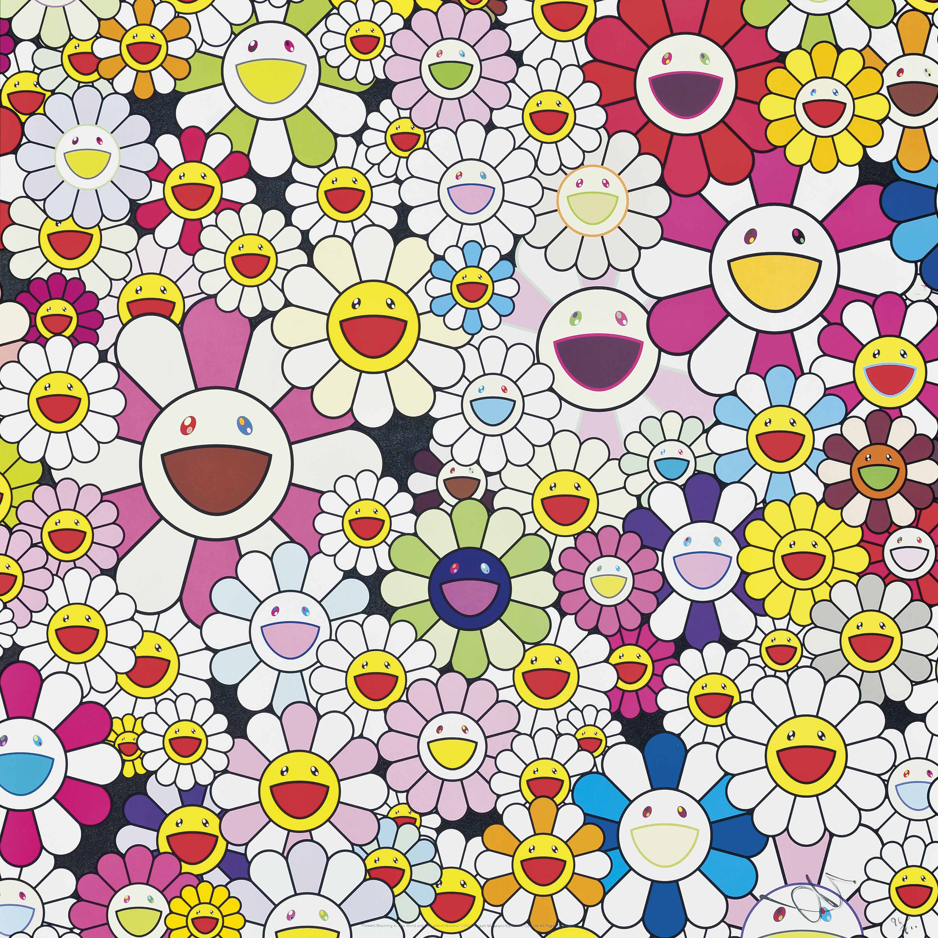 Takashi Murakami (b. 1962) , Flowers Blooming in this World and the Land of Nirvana | Christie's