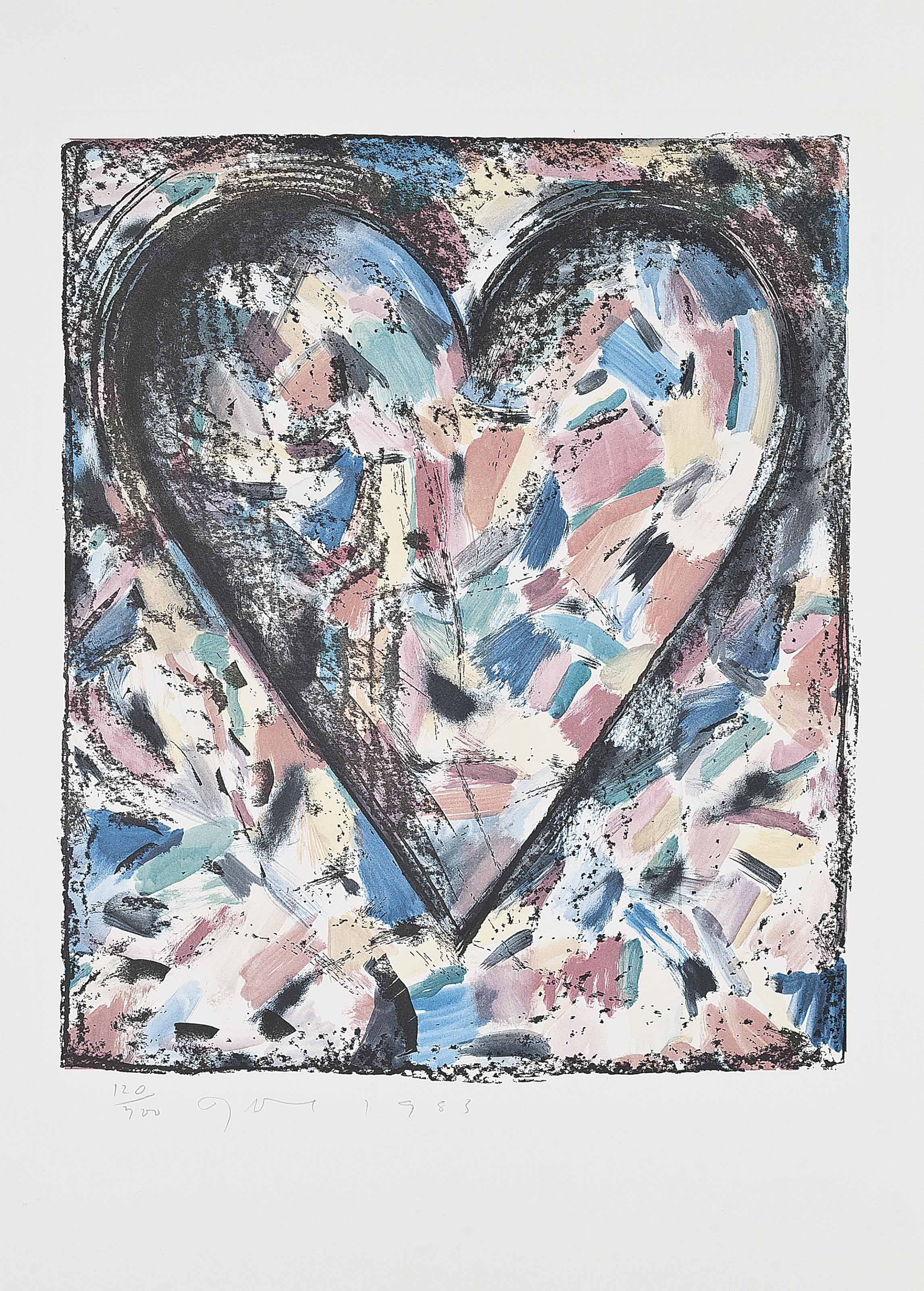 Jim Dine (b. 1935) , Confetti Heart, from Astra Series Christie's