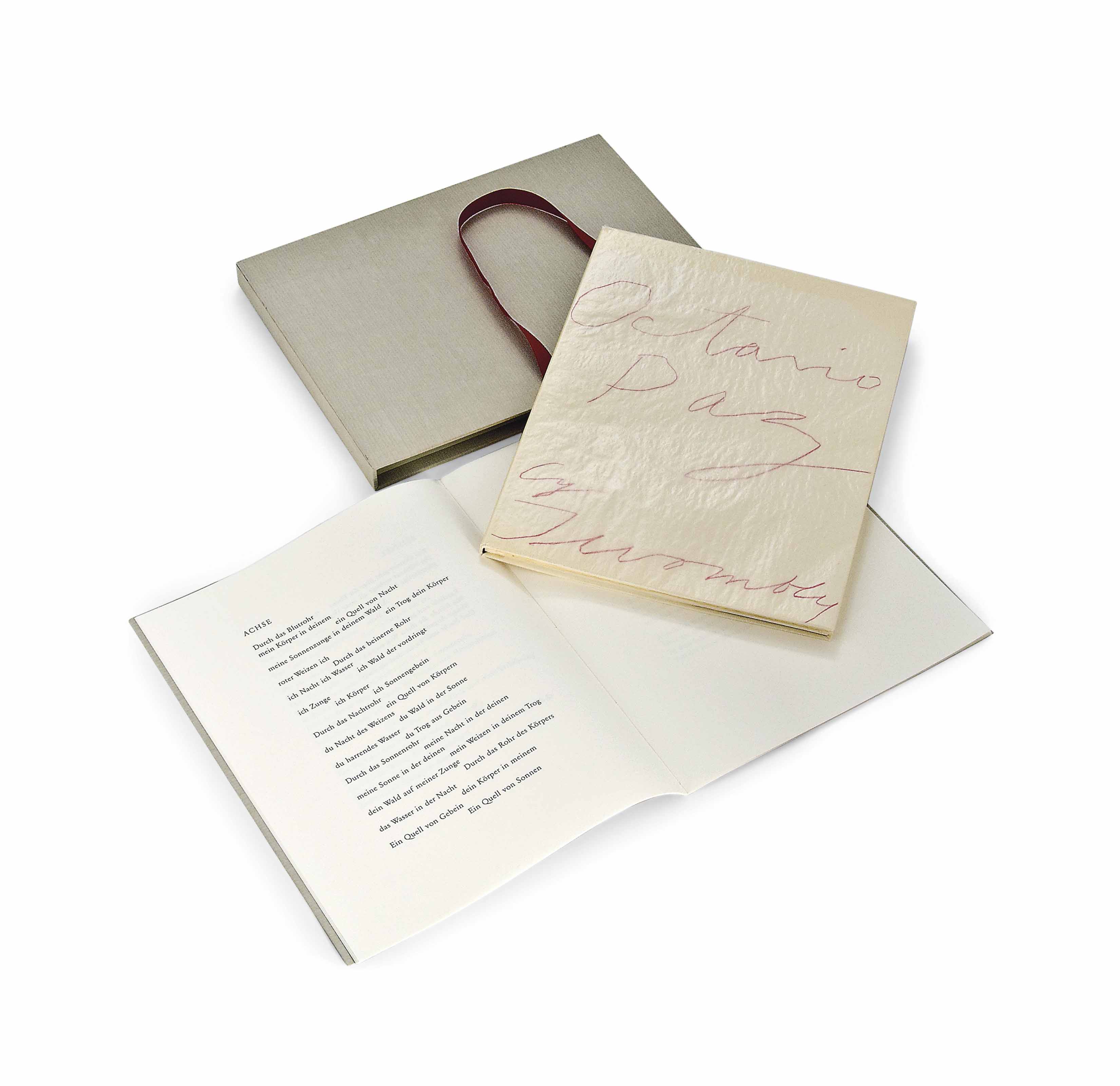 Octavio Paz, Eight Poems, Cy Twombly, Ten Drawings, Köln, Udo and Anette Brandhorst, 1993