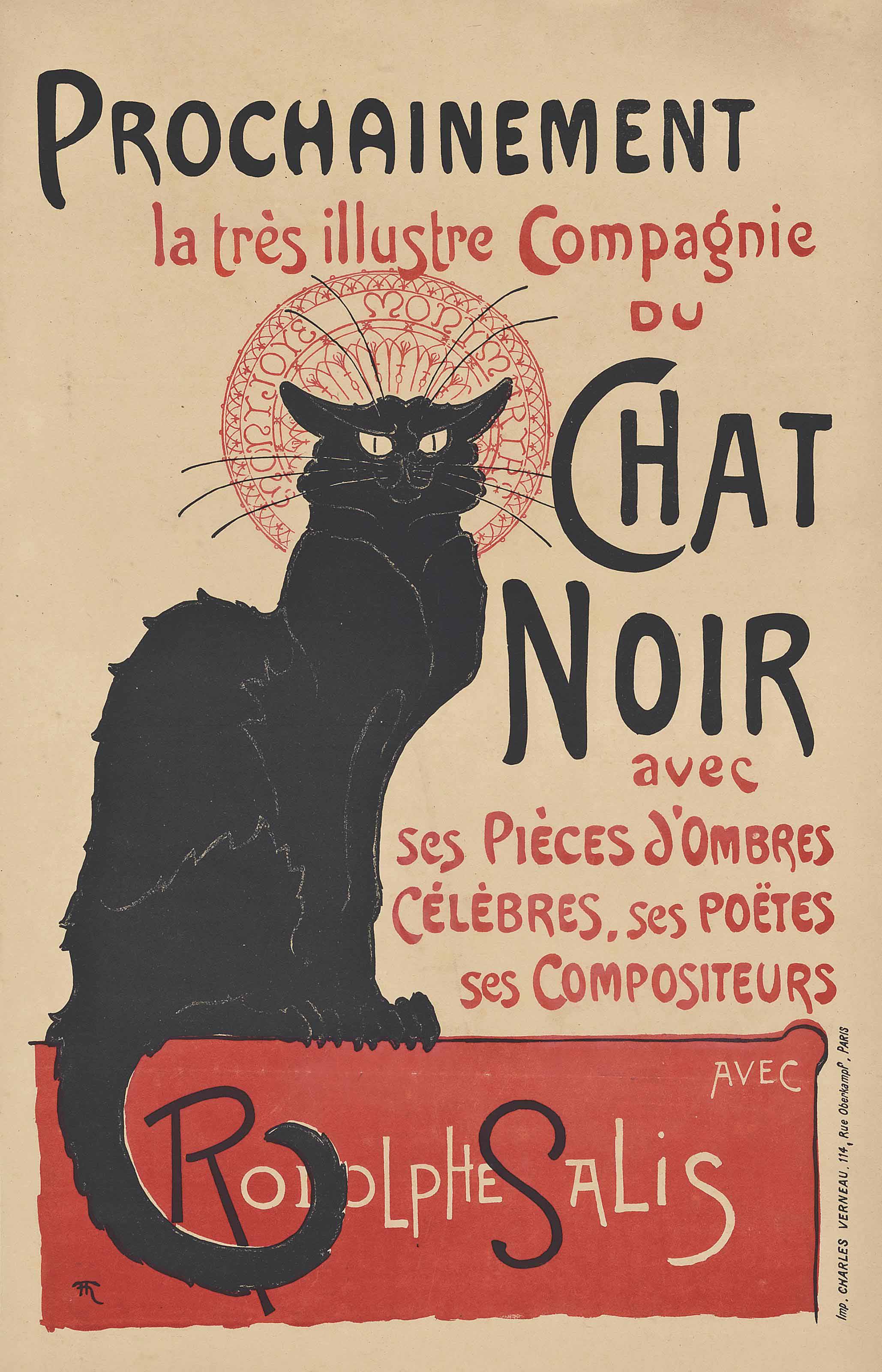 Théophile Alexandre Steinlen (1859-1923), TOURNÉE DU CHAT NOIR
