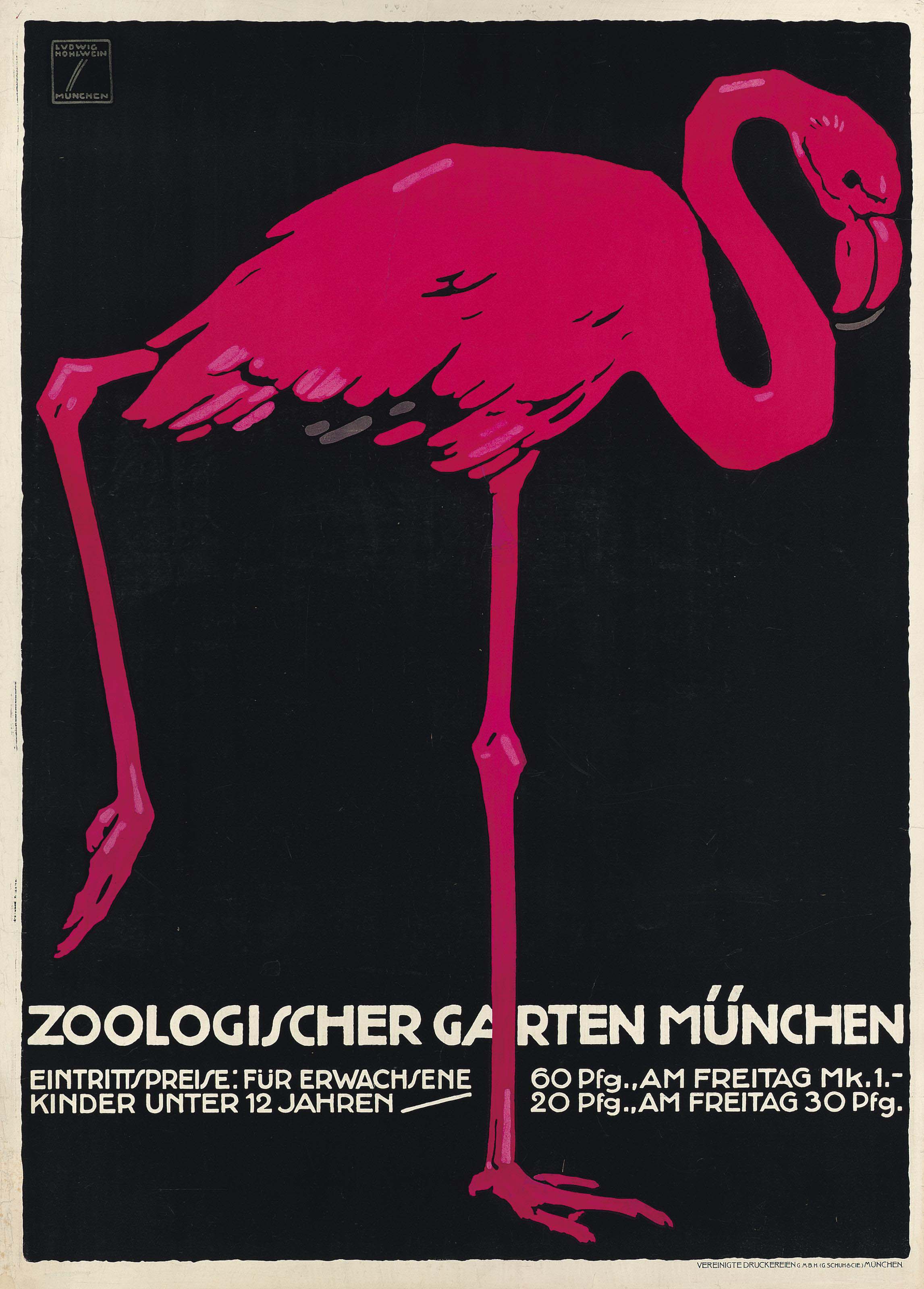 Ludwig Hohlwein (18741949) , ZOOLOGISCHER GARTEN MÜNCHEN