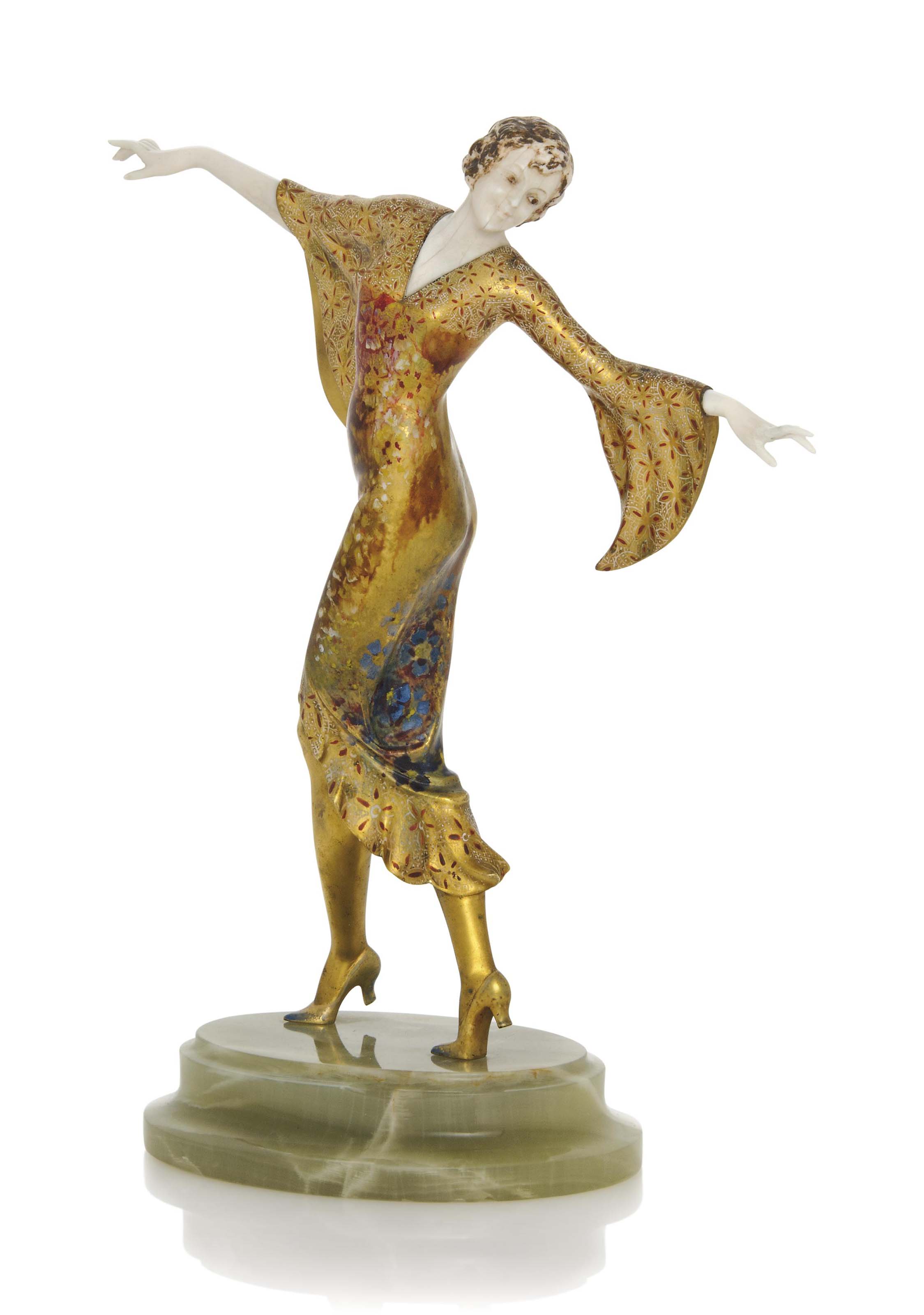 bronze and ivory figures