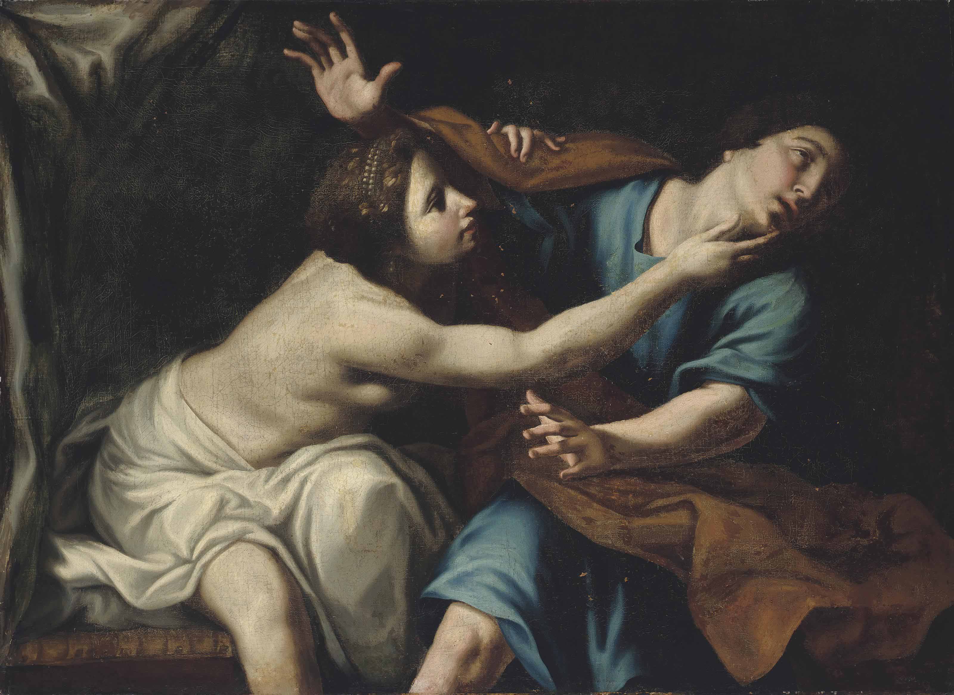 Manner Of Guido Reni Joseph And Potiphar S Wife Christie S