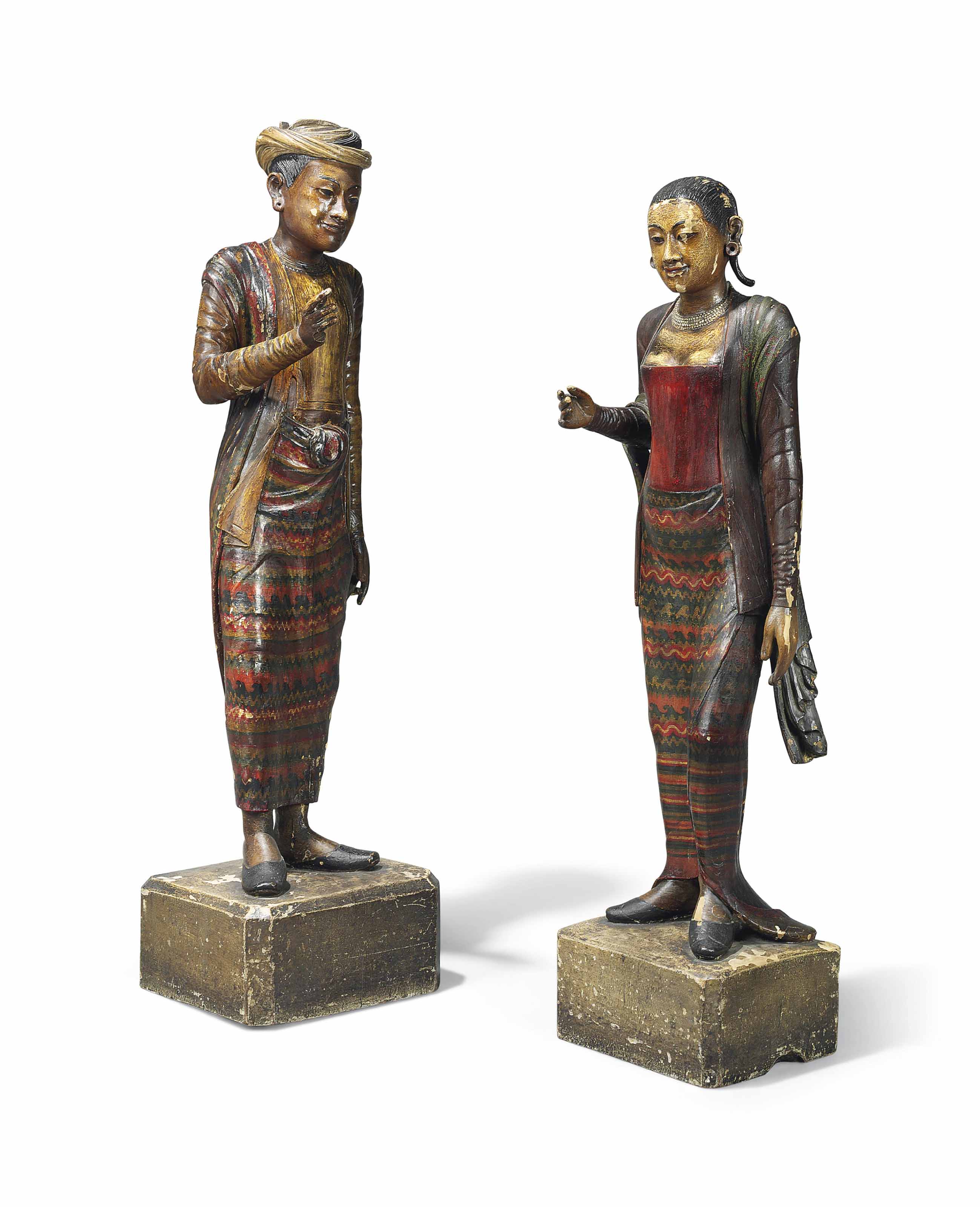wood figures to paint