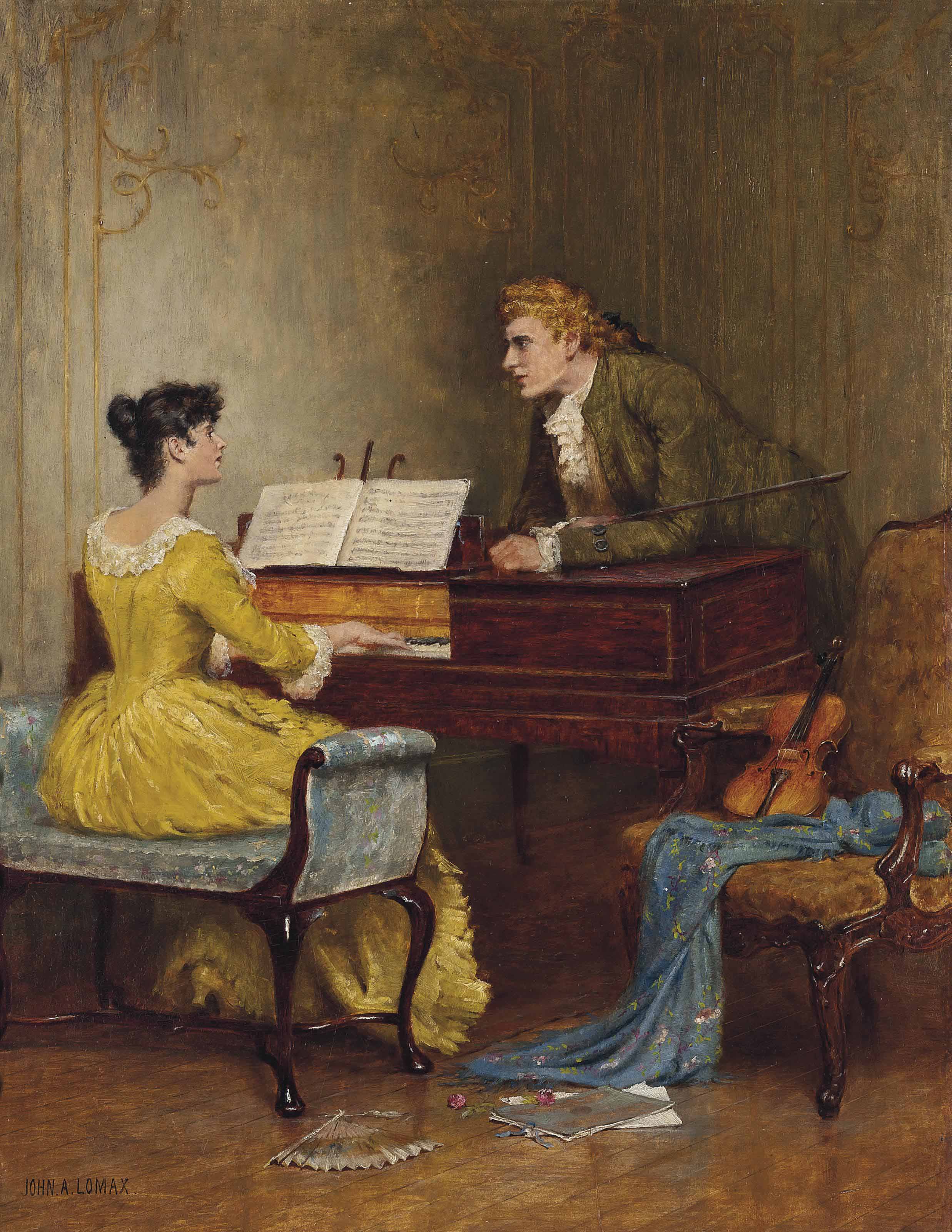 John Arthur Lomax R B A Manchester 1857 1923 A Musical