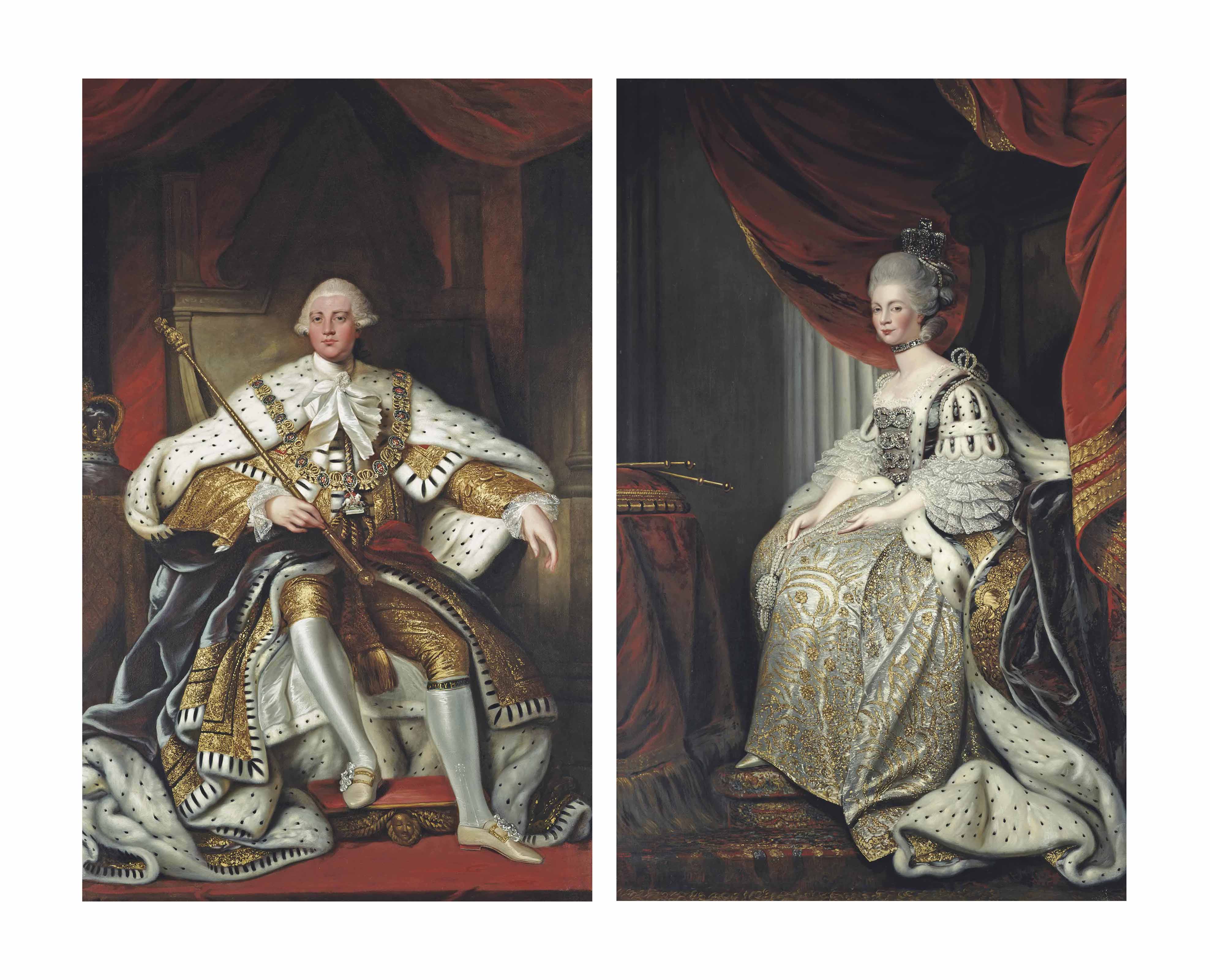 Follower Of Sir Joshua Reynolds Portrait Of King George Iii