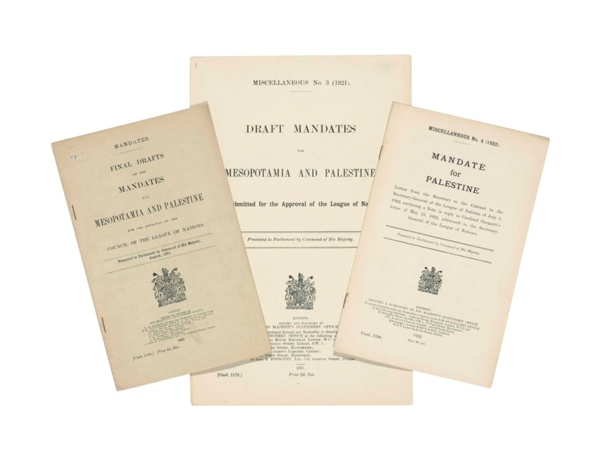 PALESTINE – THE CREATION OF THE BRITISH MANDATE | Christie's