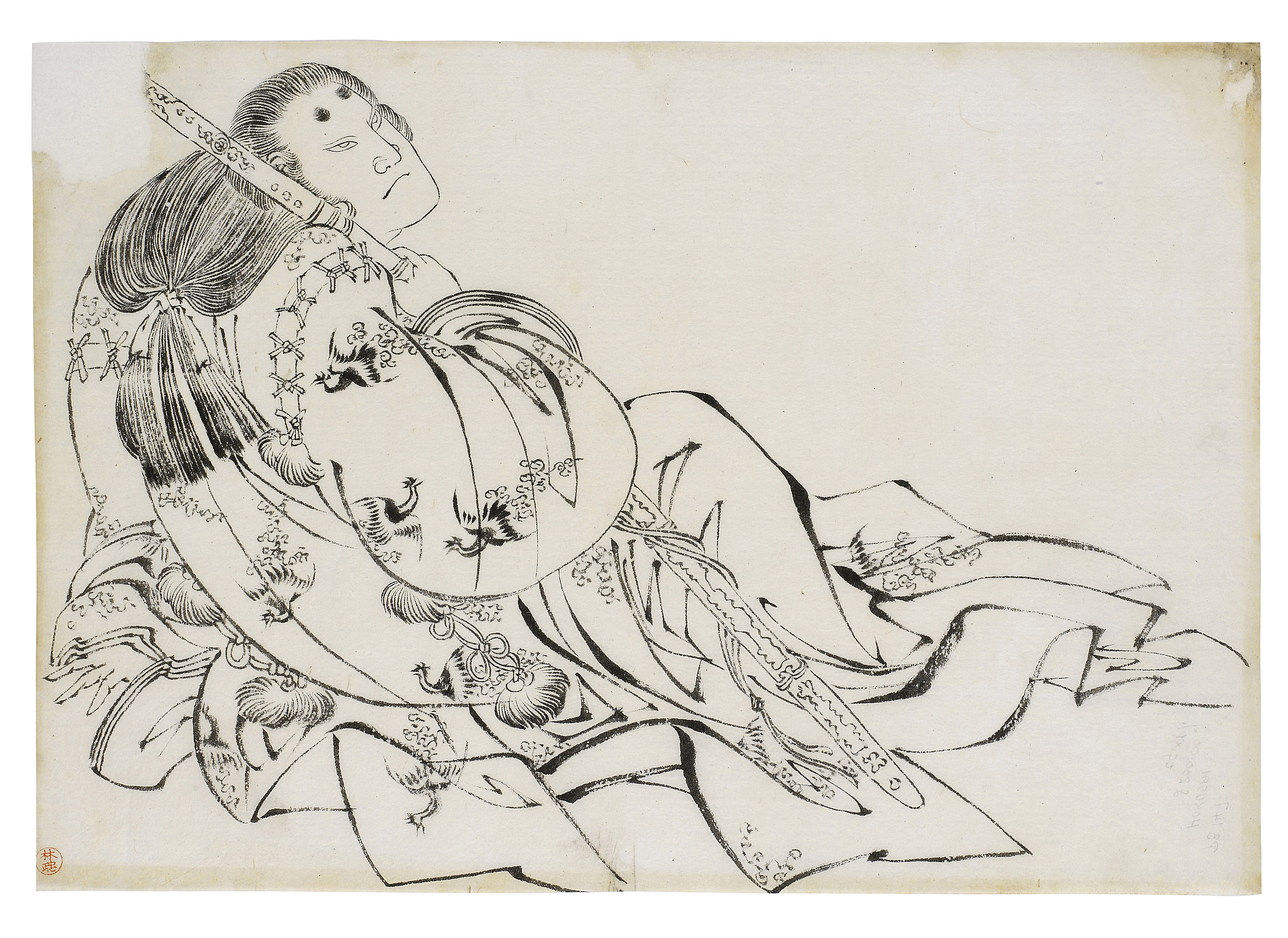 Attributed to Katsushika Hokusai (1760-1849), A DRAWING OF A