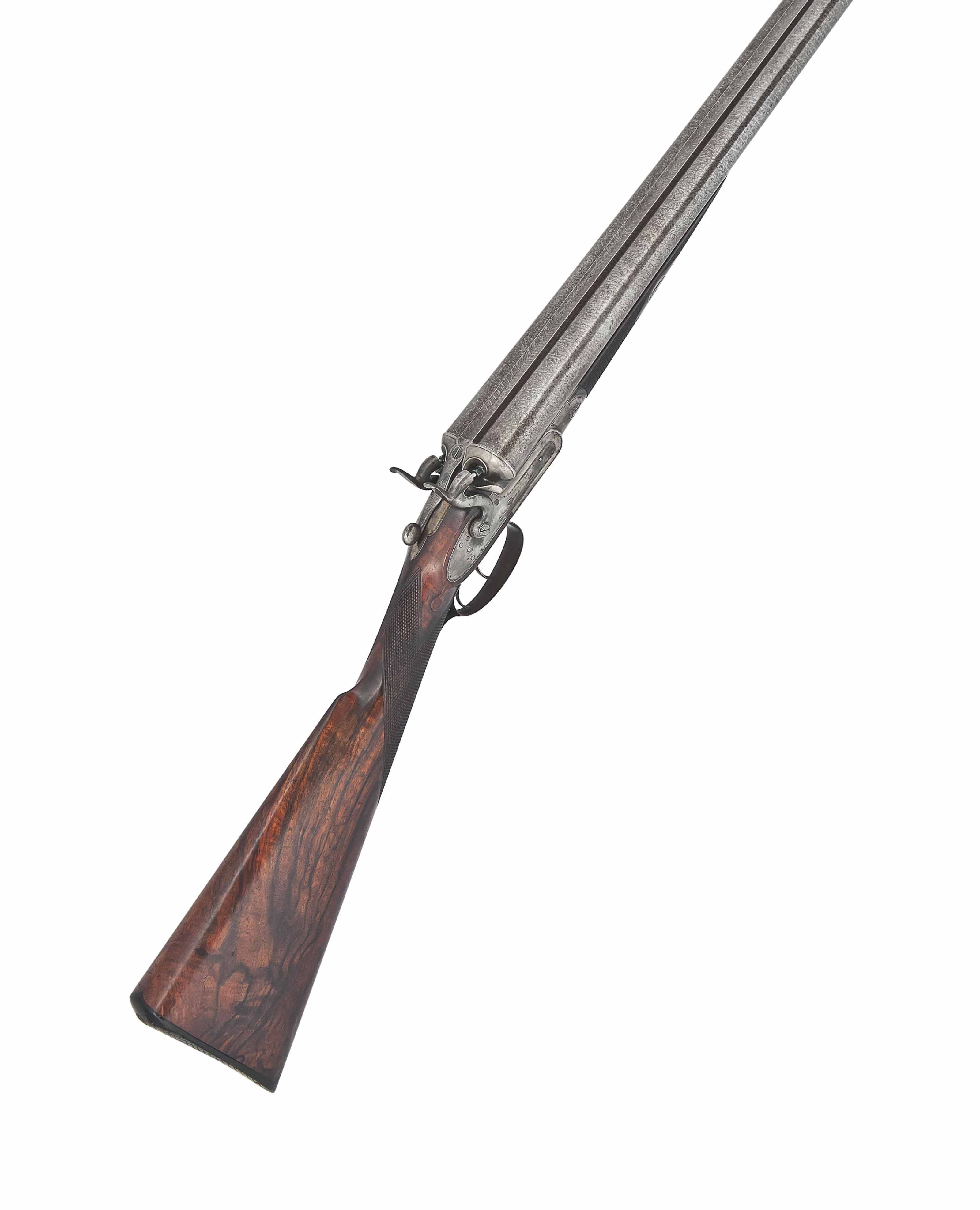 AN 8BORE DOUBLEBARRELLED TOPLEVER HAMMER GUN