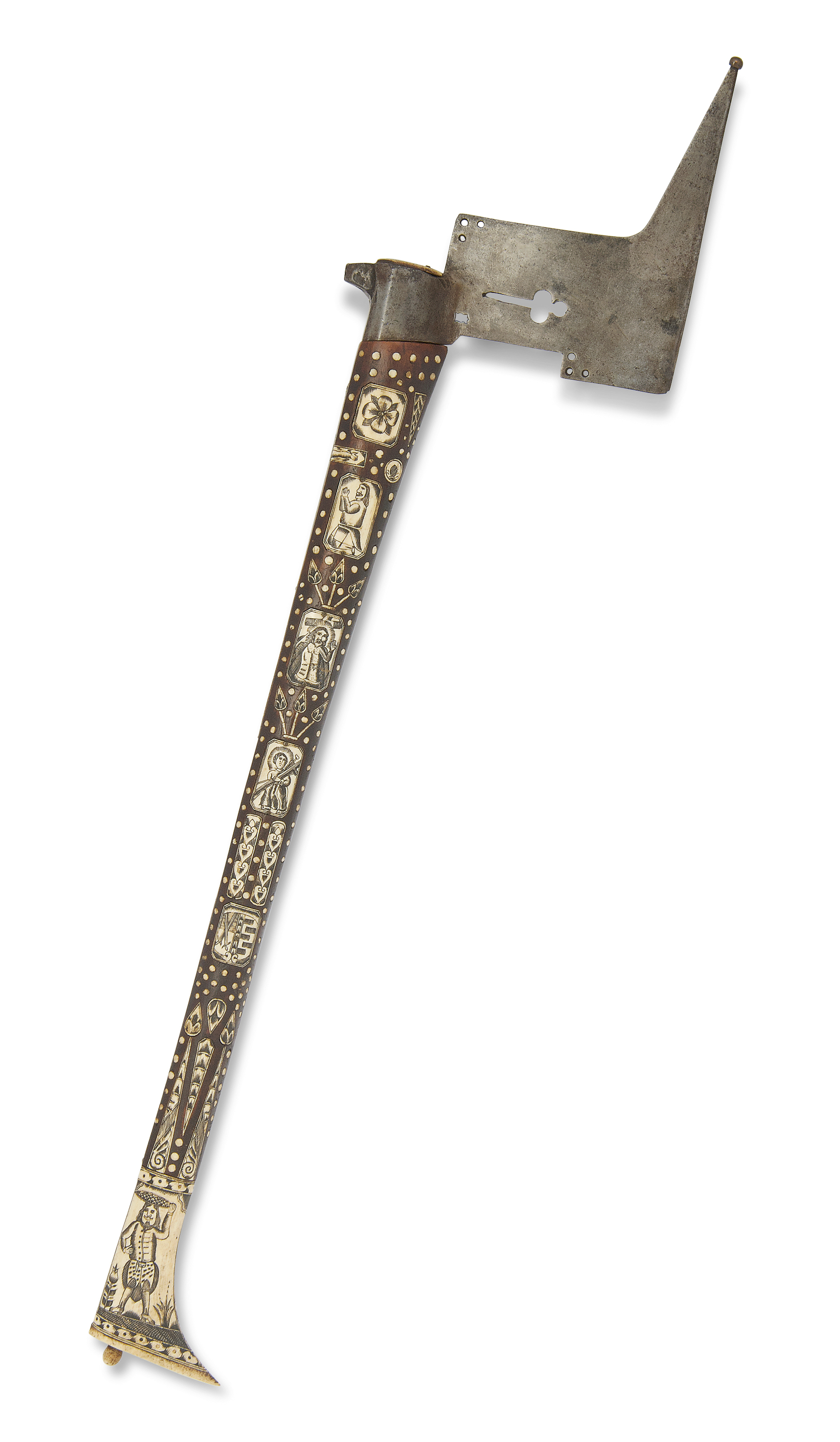 A GERMAN (SAXON) MINER'S GUILD CEREMONIAL AXE , DATED '1691' Christie's