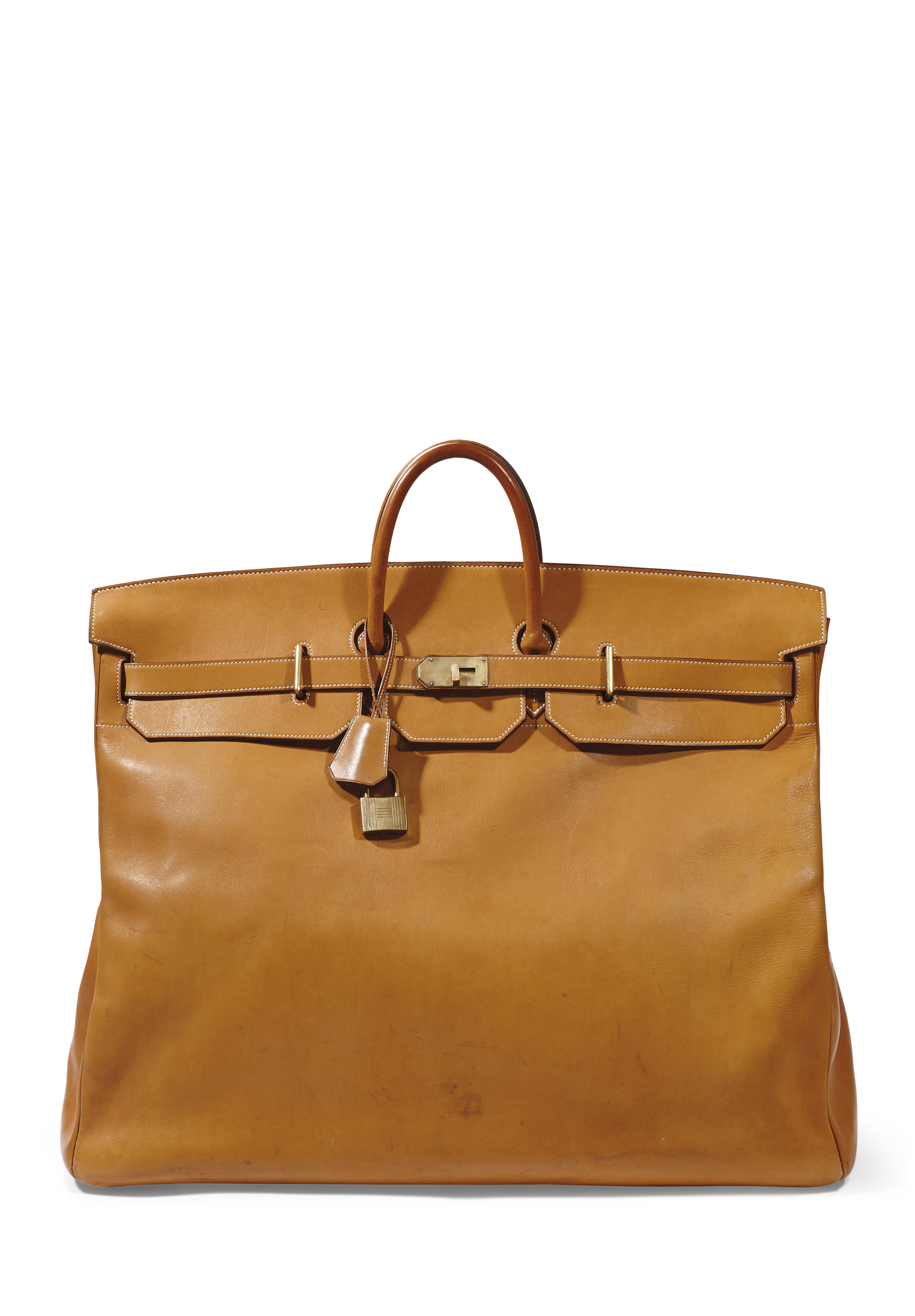 A VACHE NATURELLE HAC BIRKIN 60 BAG WITH GOLD HARDWARE, HERMÈS