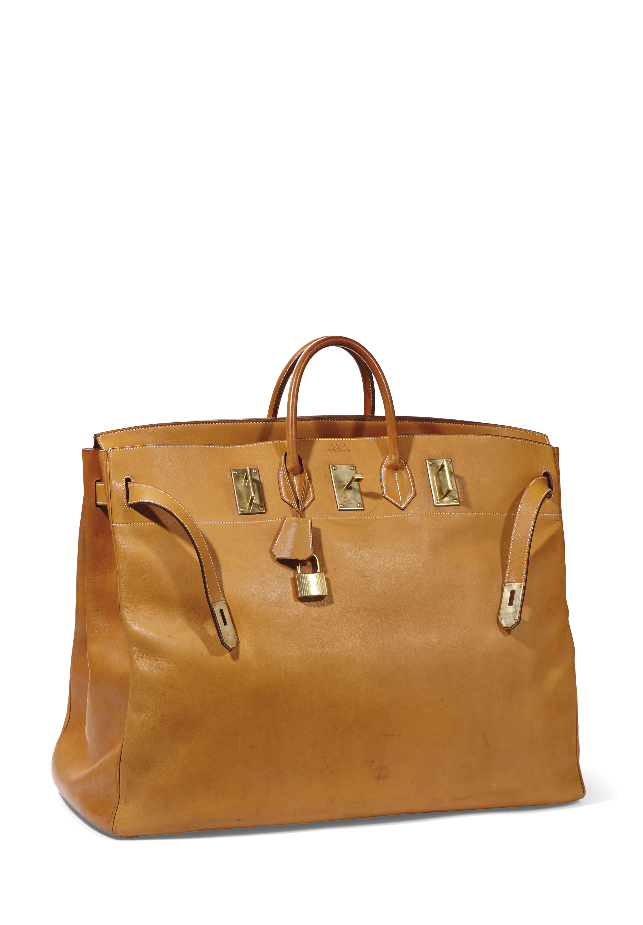 A VACHE NATURELLE HAC BIRKIN 60 BAG WITH GOLD HARDWARE, HERMÈS