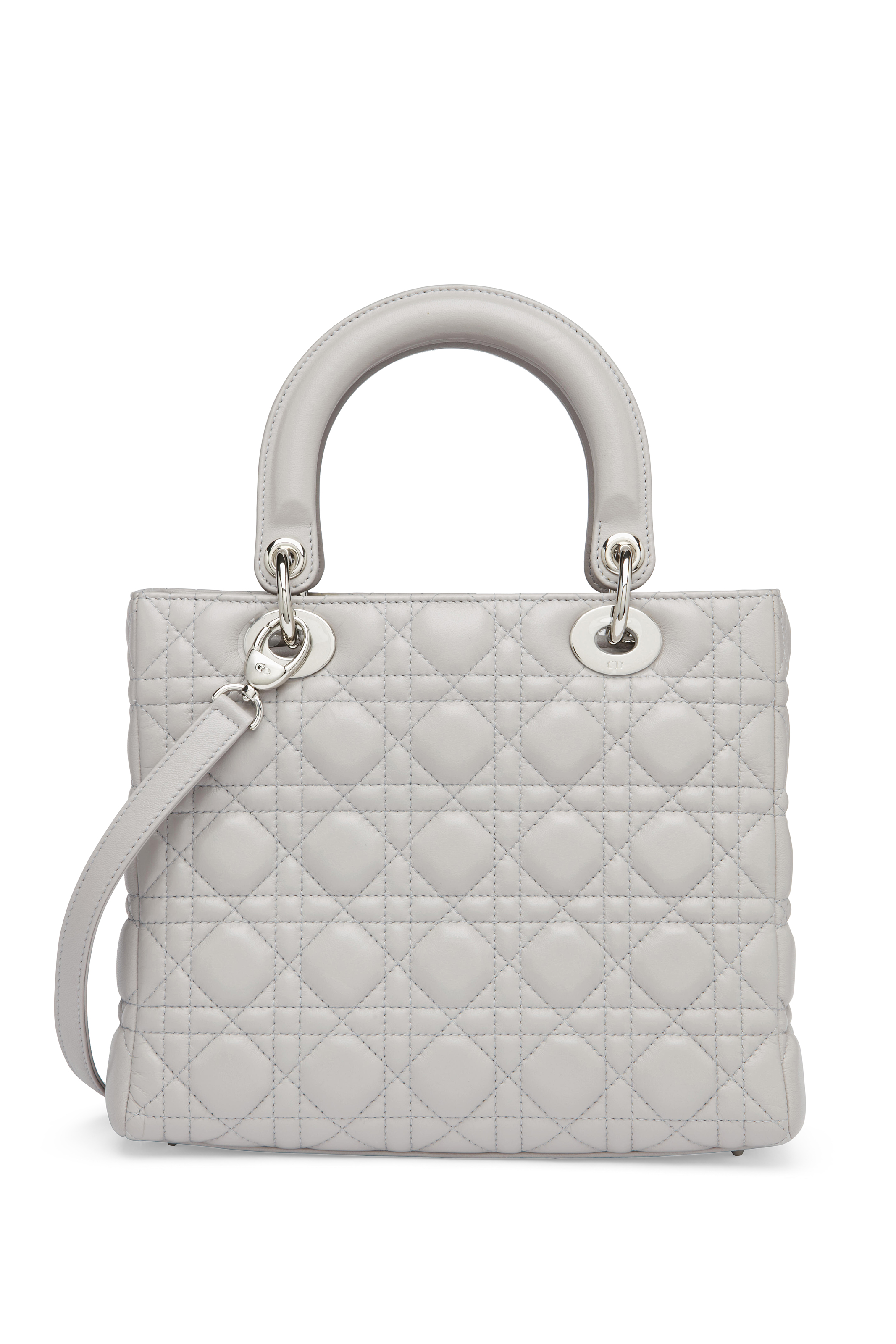 Lady dior on sale silver hardware