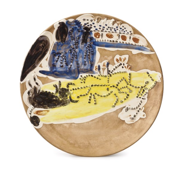 Service scènes de corrida (set of 8 plates) (A. R. 416 - 423)