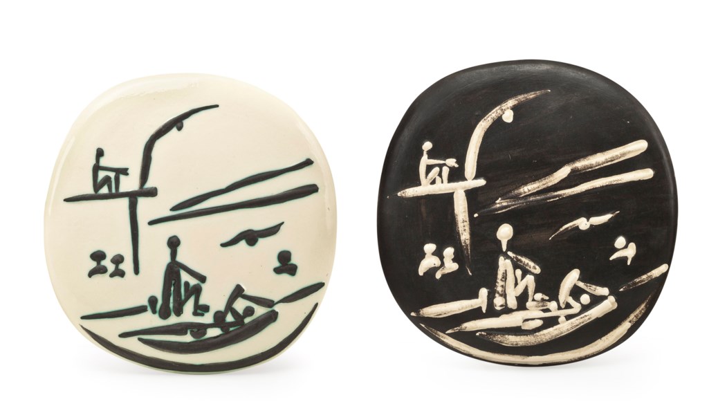 Scène de plage (A.R. 389 and 391)