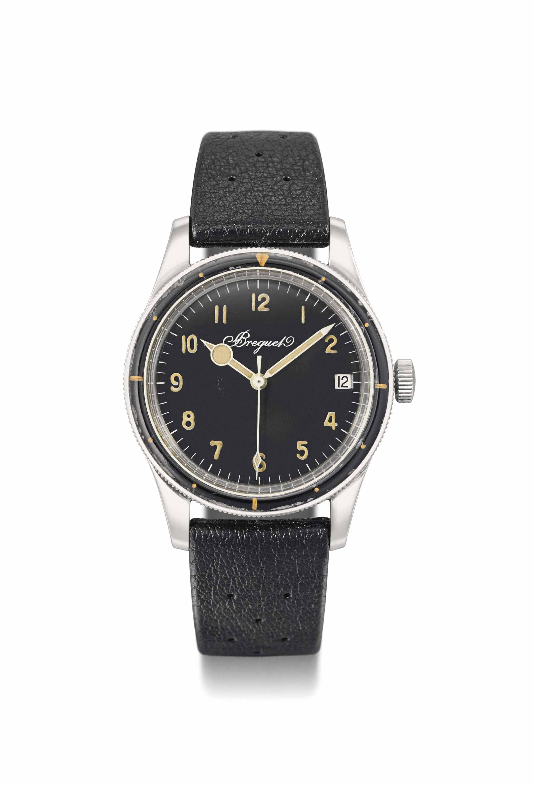 Breguet. A very rare and unusual stainless steel automatic diver s