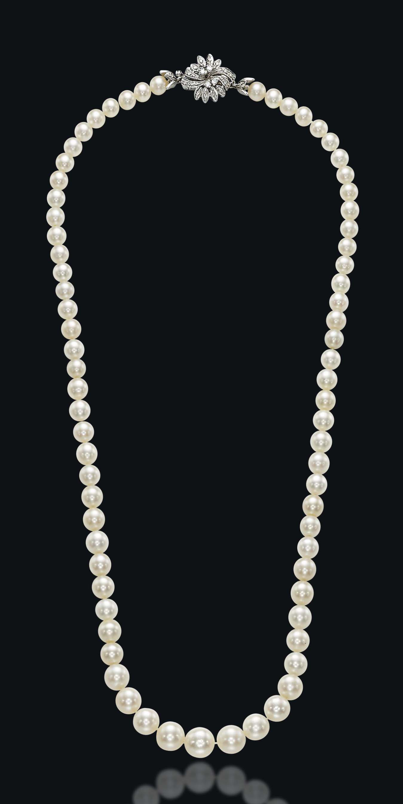 Single strand diamond necklace clearance