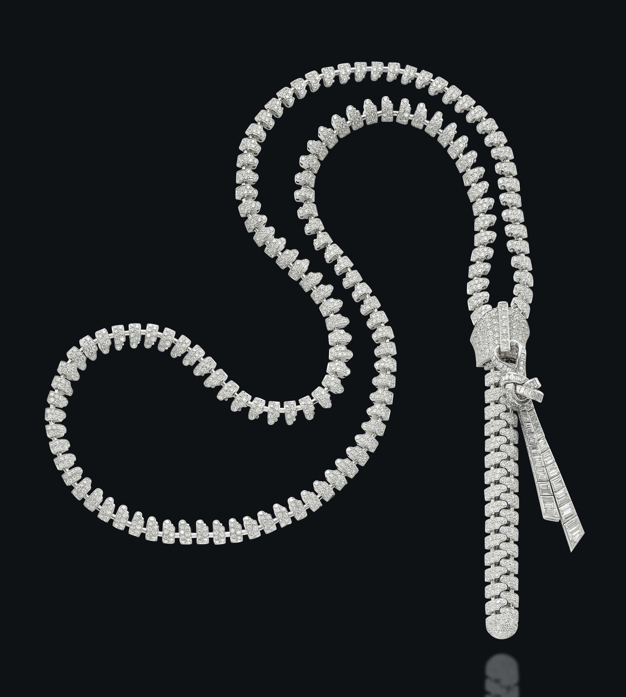 Van cleef and arpels zipper necklace clearance