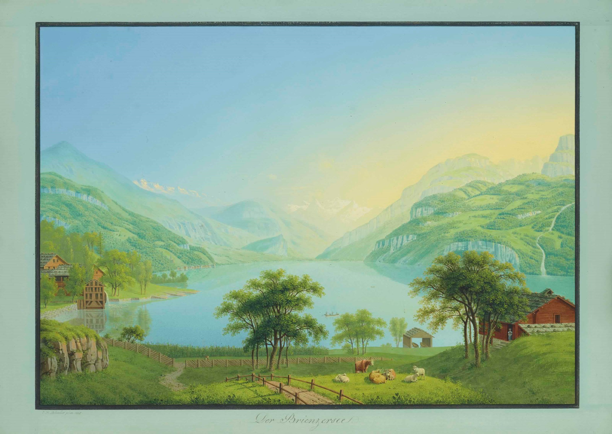 JOHANN HEINRICH BLEULER (17871857) , Der Brienzersee, 1853 Christie's