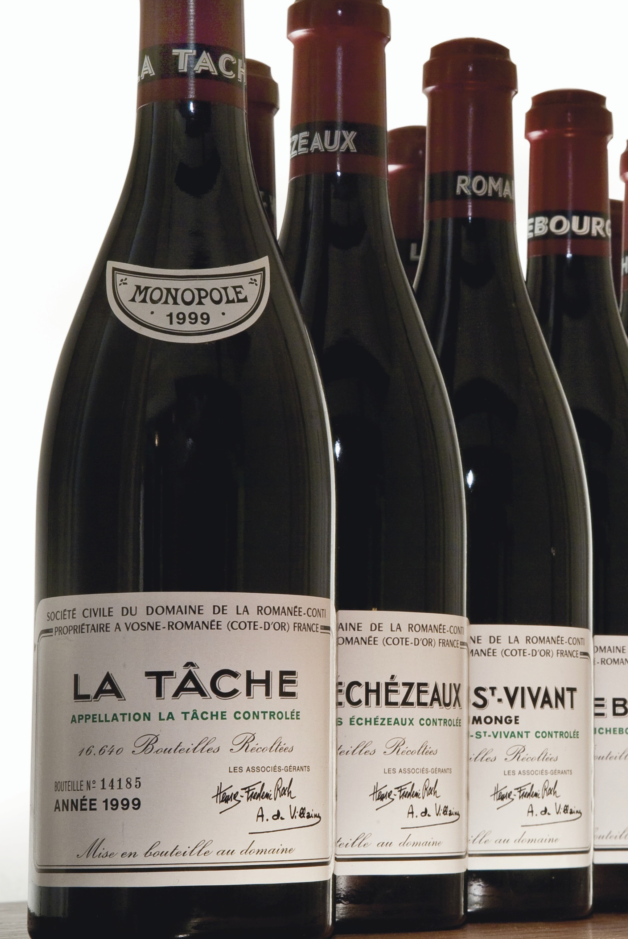 Mixed 1999 DRC , 12 bottles per lot Christie's